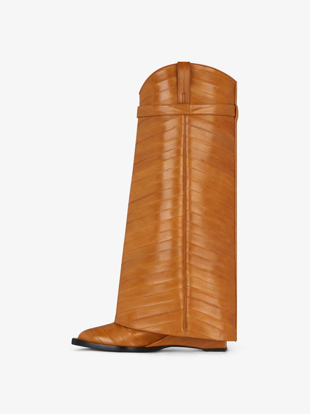 Givenchy o1w1db10525 Shark Lock Cowboy Boots in Beige Size US 7 / IT 37 - 2 Thumbnail