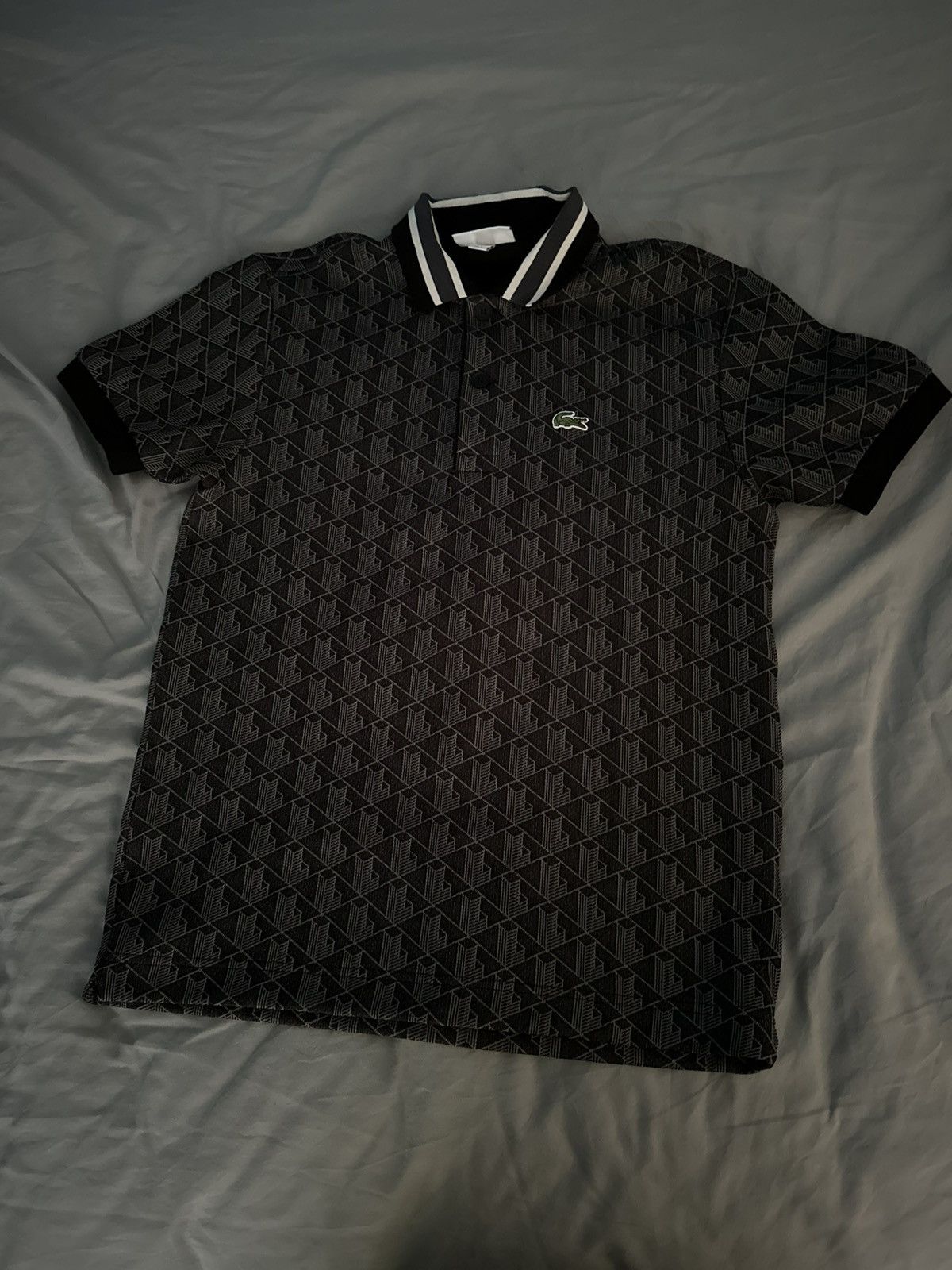 Lacoste Lacoste Monogram T-Shirt Size US S / EU 44-46 / 1 - 1 Thumbnail