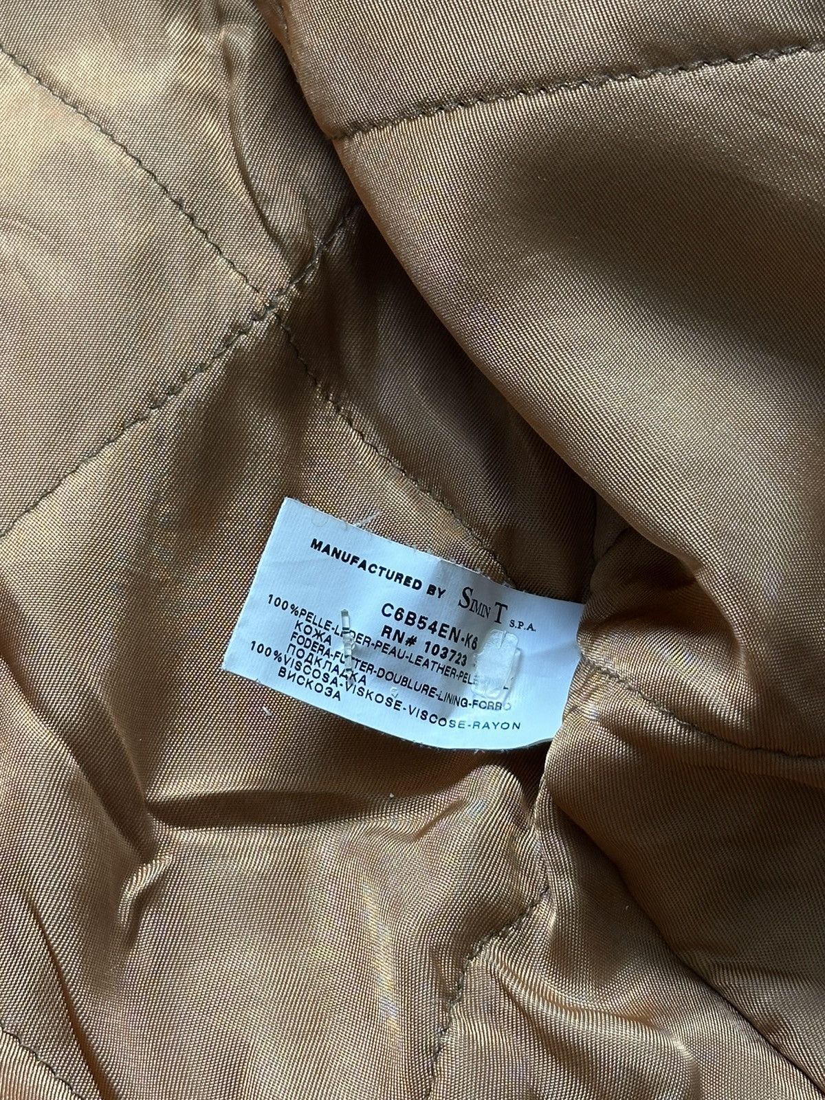 Giorgio Armani Armani Jeans Mens Leather Jacket Brown Full Zip Heavyweight Size US M / EU 48-50 / 2 - 15 Thumbnail