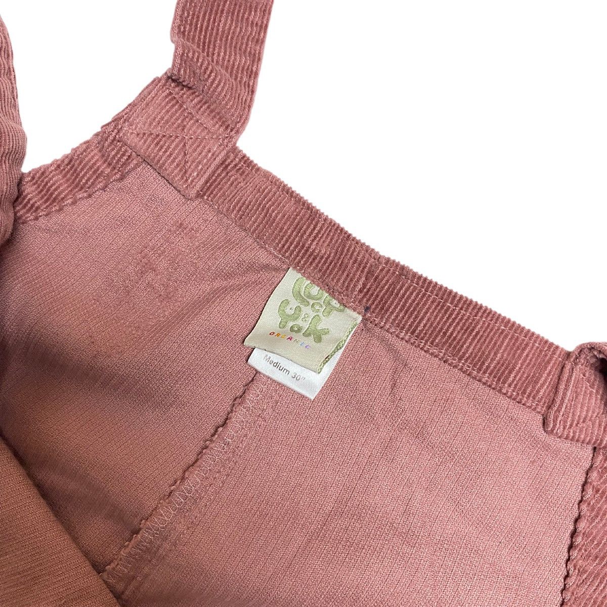 Vintage Lucy & Yak - Corduroy Dungarees Peach Overalls Size M / US 6-8 / IT 42-44 - 3 Thumbnail