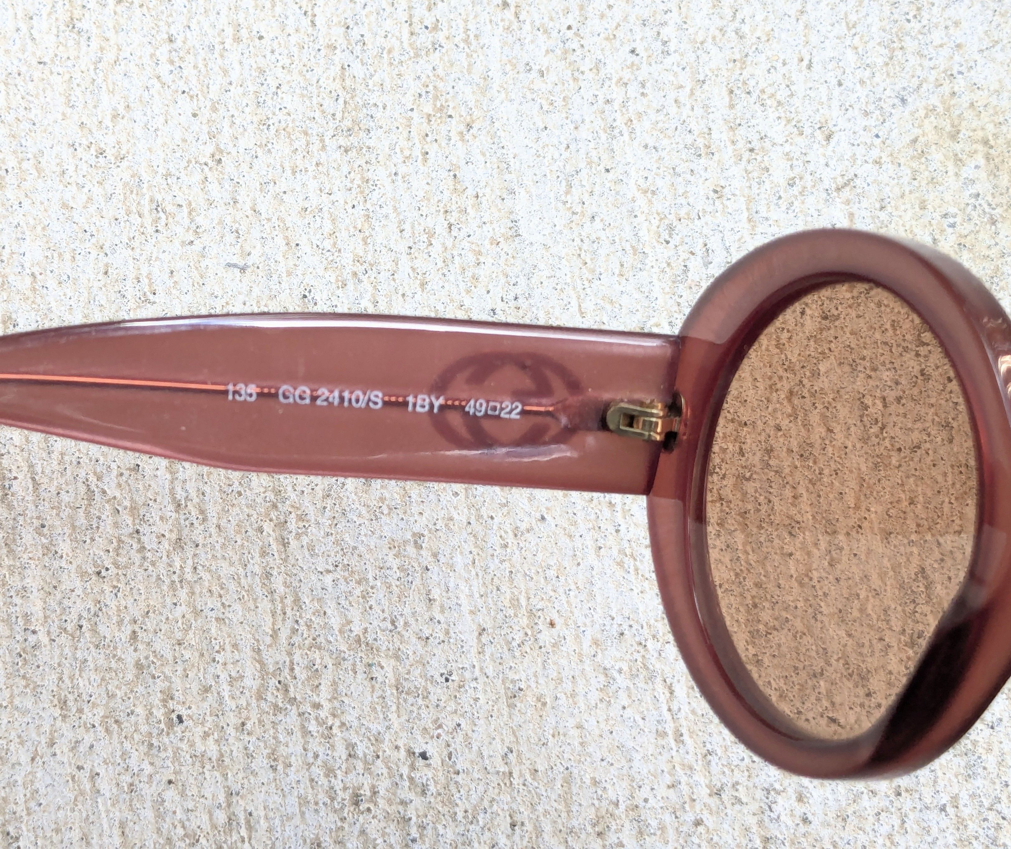 Gucci Gucci Sunglasses GG2410/S Pink Brown Round Womens Size ONE SIZE - 9 Thumbnail