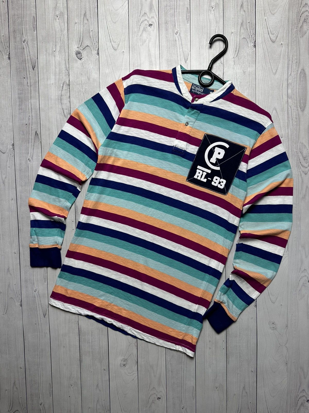 Vintage polo Ralph Lauren Striped logo size Xs/S