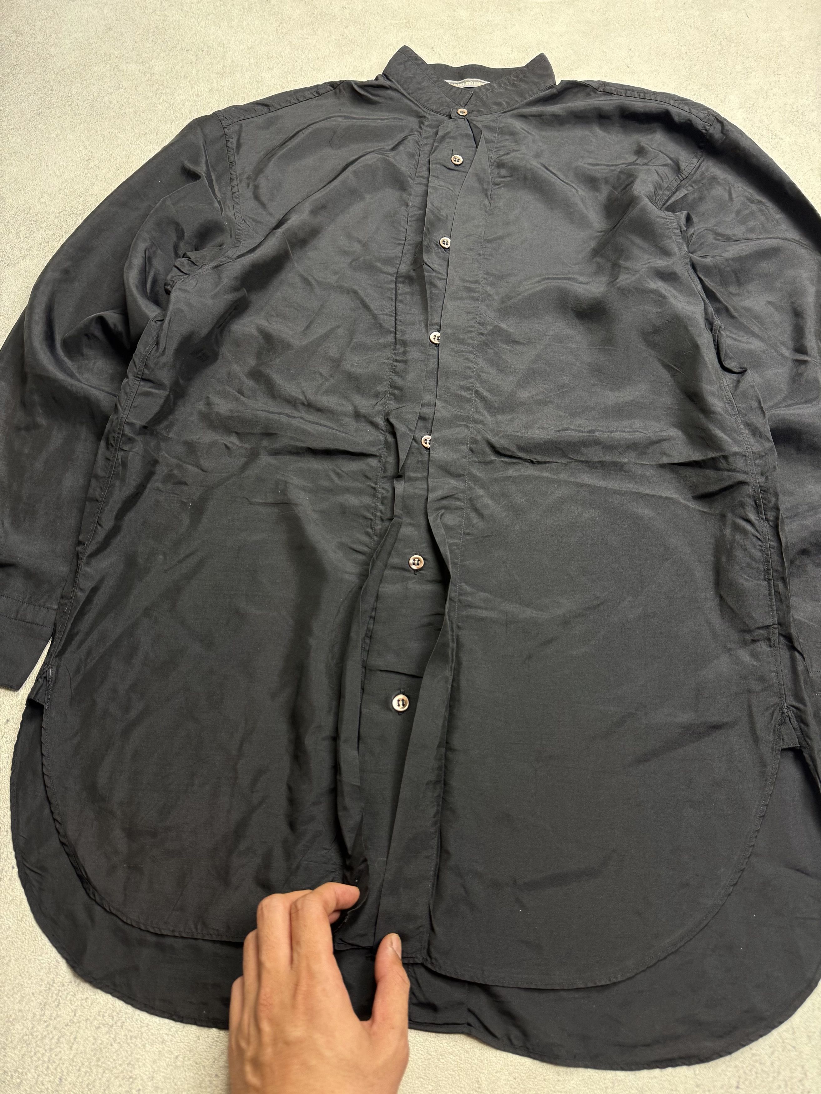 Issey Miyake Vintage 90s Issey Miyake Black Shirt Size US M / EU 48-50 / 2 - 2 Thumbnail