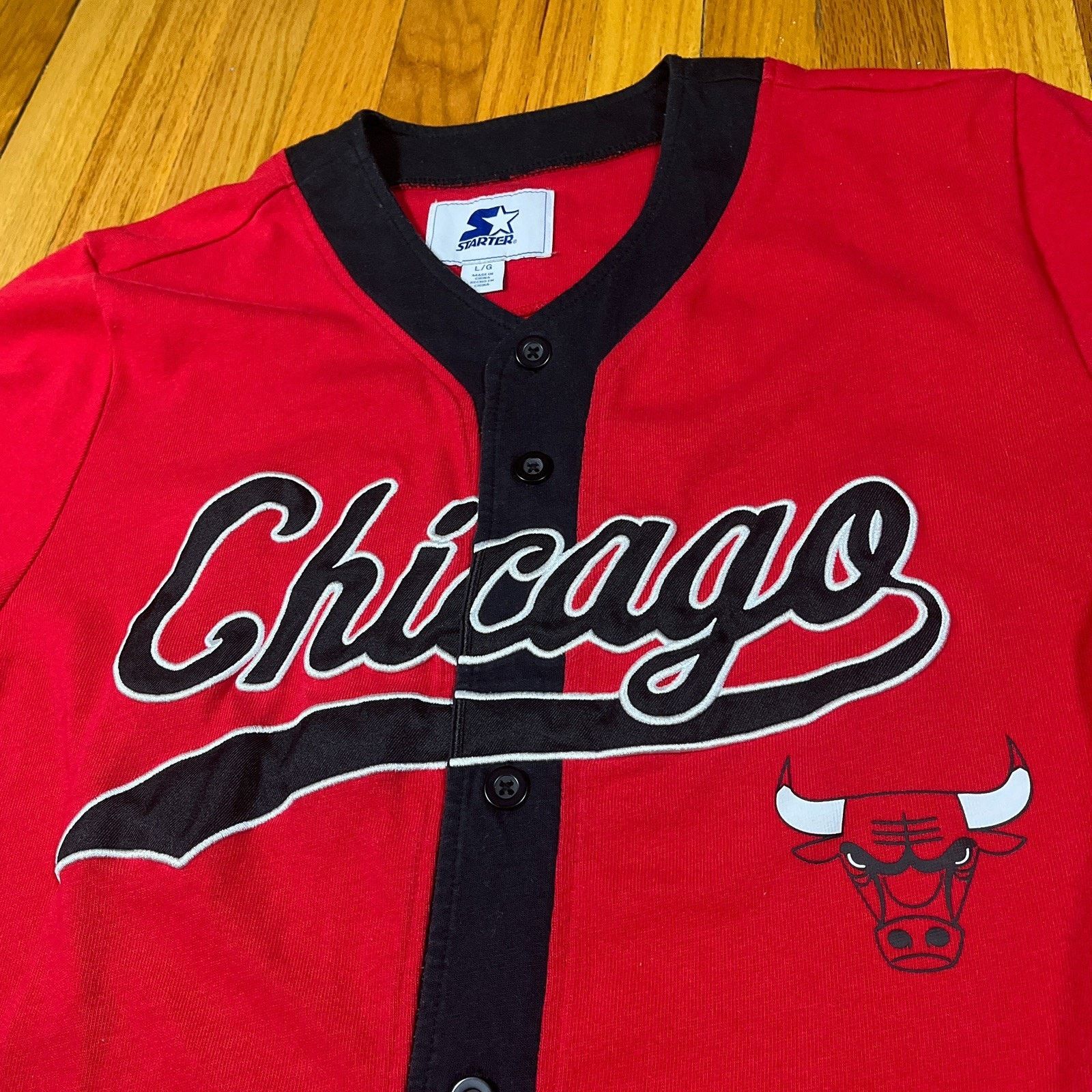 Starter Starter Chicago Bulls Retro Baseball Style Jersey Large 66 Size US L / EU 52-54 / 3 - 3 Thumbnail