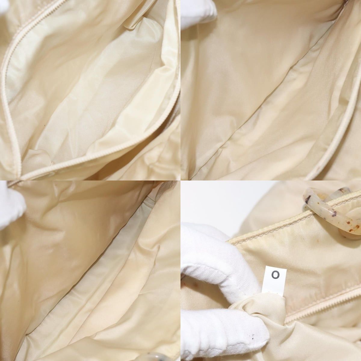 Prada PRADA Hand Bag Nylon Beige Size ONE SIZE - 12 Thumbnail