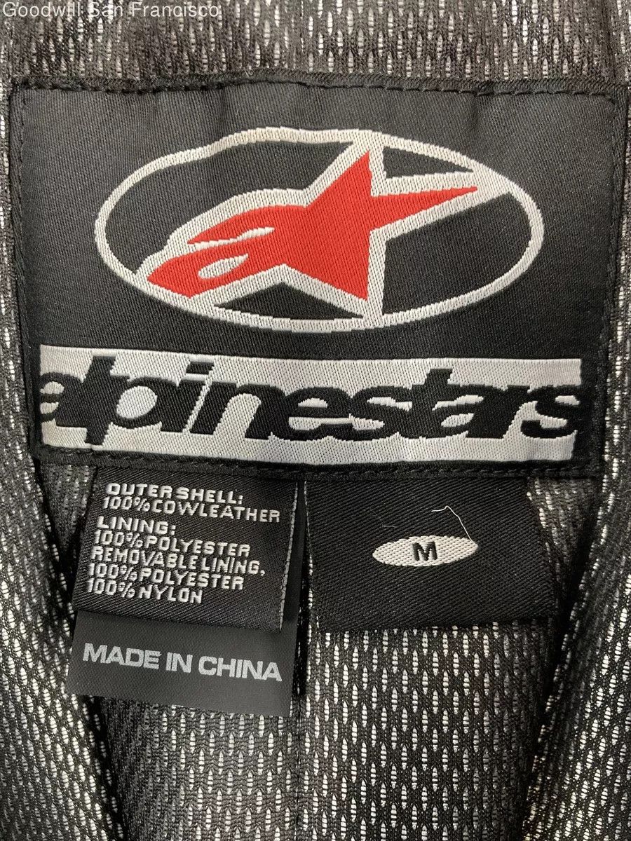 Alpinestars Alpinestars Red Black Cow Leather Motorcycle Mens Jacket Size US M / EU 48-50 / 2 - 4 Thumbnail