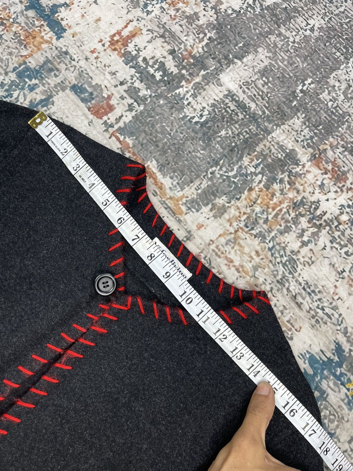 Y's Yohji Yamamoto Y’s For Living Red Trim Sweater Cardigans Size L / US 10 / IT 46 - 11 Thumbnail