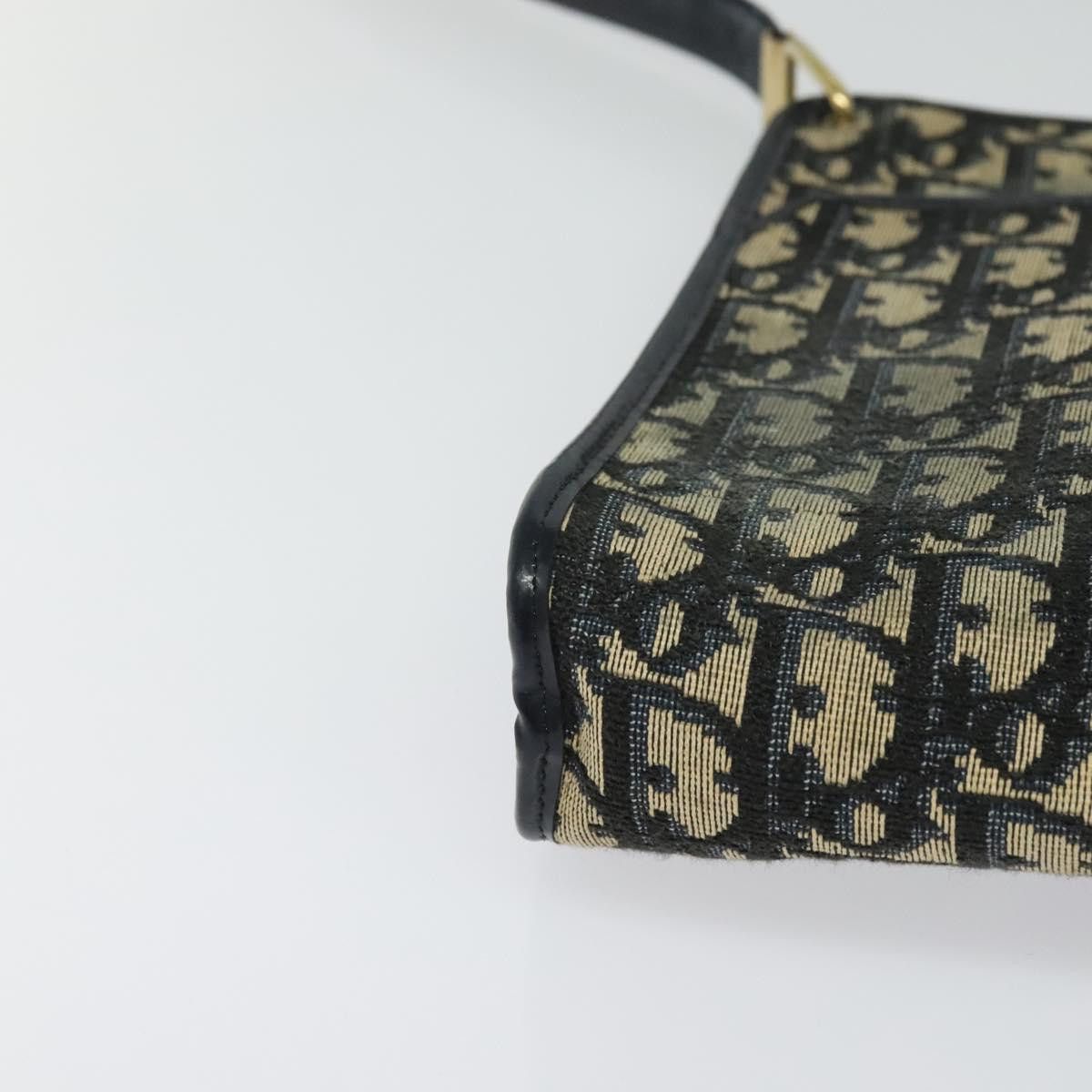 Dior DIOR Trotter Canvas Shoulder Bag Navy Gold Size ONE SIZE - 9 Thumbnail