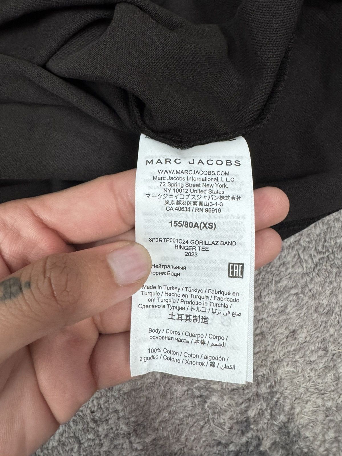 Heaven by Marc Jacobs × Marc Jacobs Heaven by Marc Jacobs x Gorillaz Band Ringer Tee Size US XS / EU 42 / 0 - 7 Thumbnail