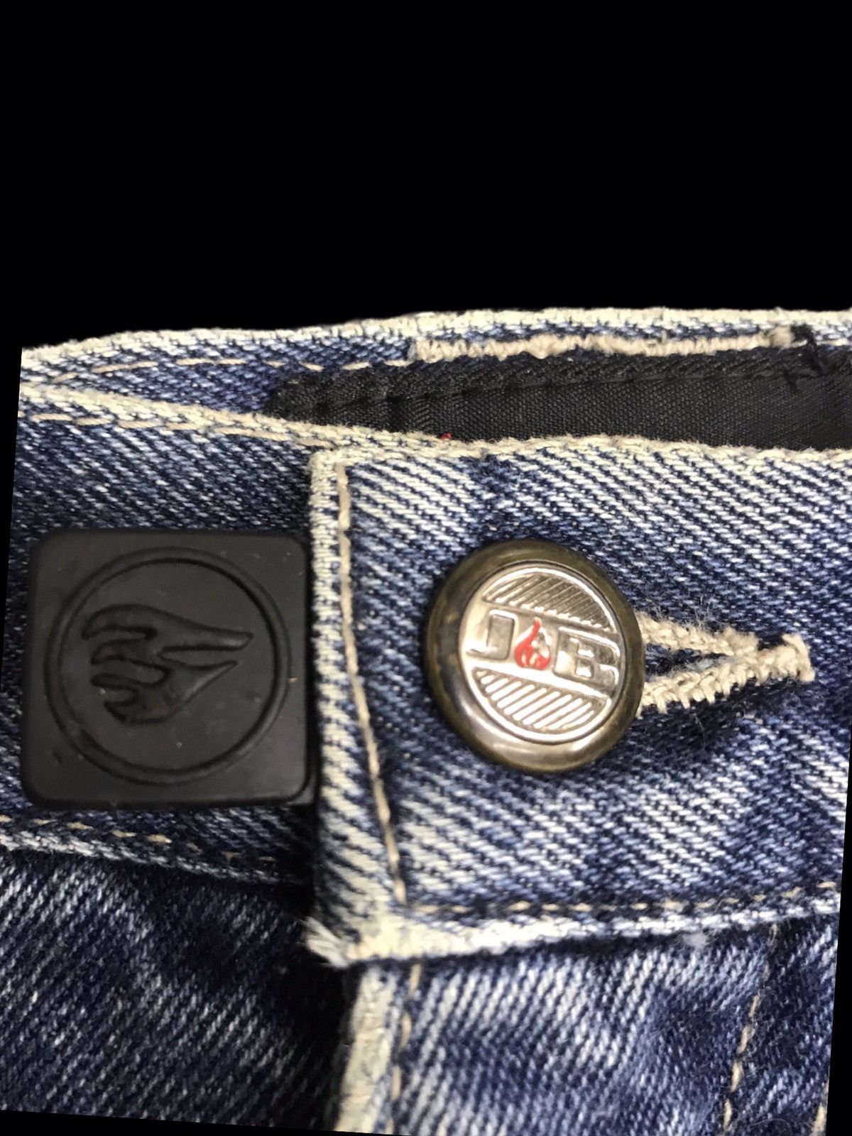 Vintage 🔥SUPER BAGGY🔥Vintage Johnny Blaze Baggy THRASHED DENIM F24 Size US 36 / EU 52 - 7 Thumbnail