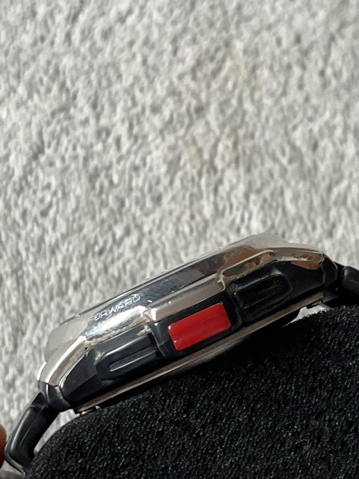 Casio × Vintage Vin Y2K Casio Analog Digital Thermometer Watch 4738 aqf-102w Size 32 - 3 Thumbnail