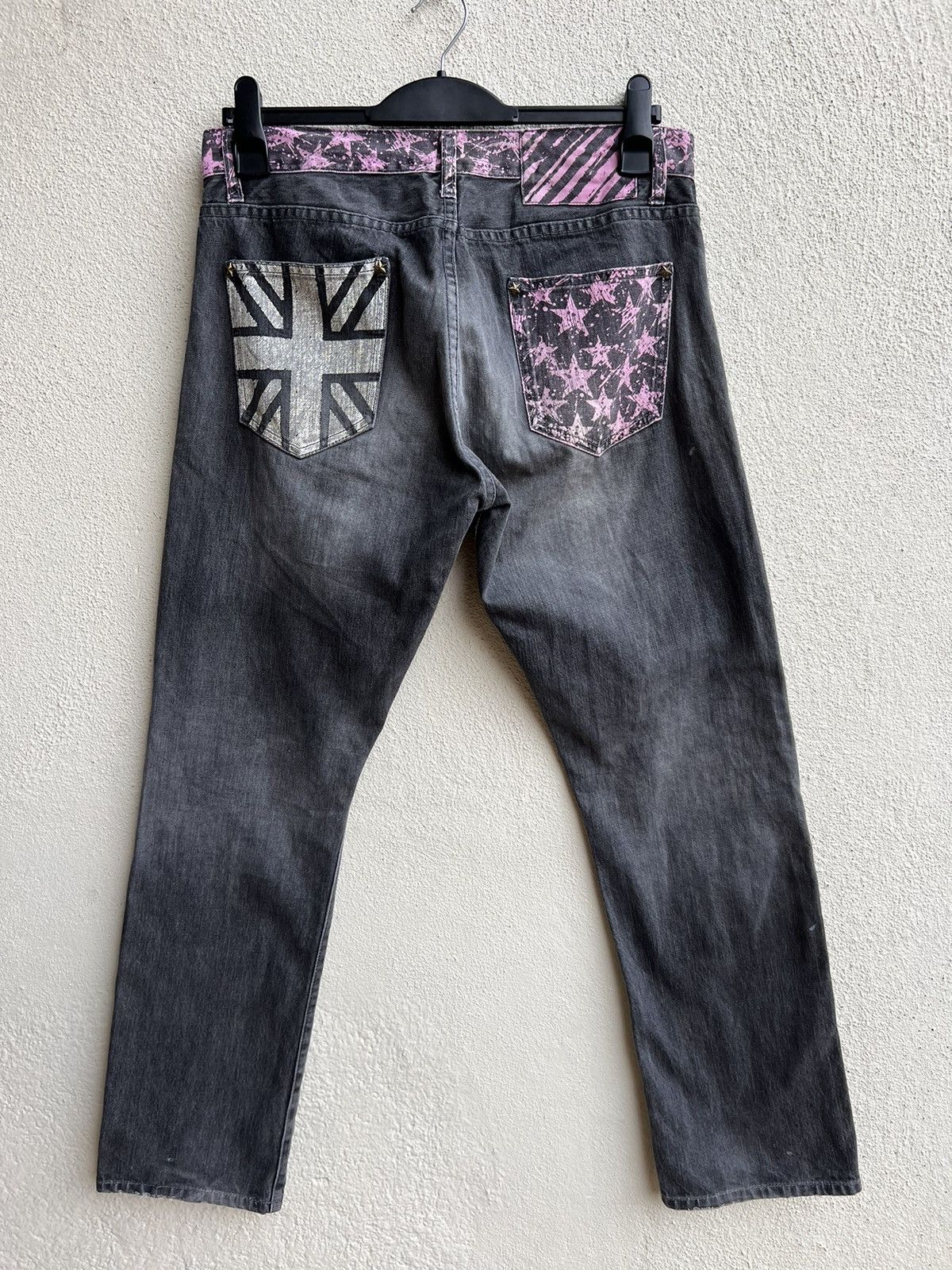 Designer ALGONQUINS Japan Distressed Punk Design Poem Denim Size US 32 / EU 48 - 14 Thumbnail