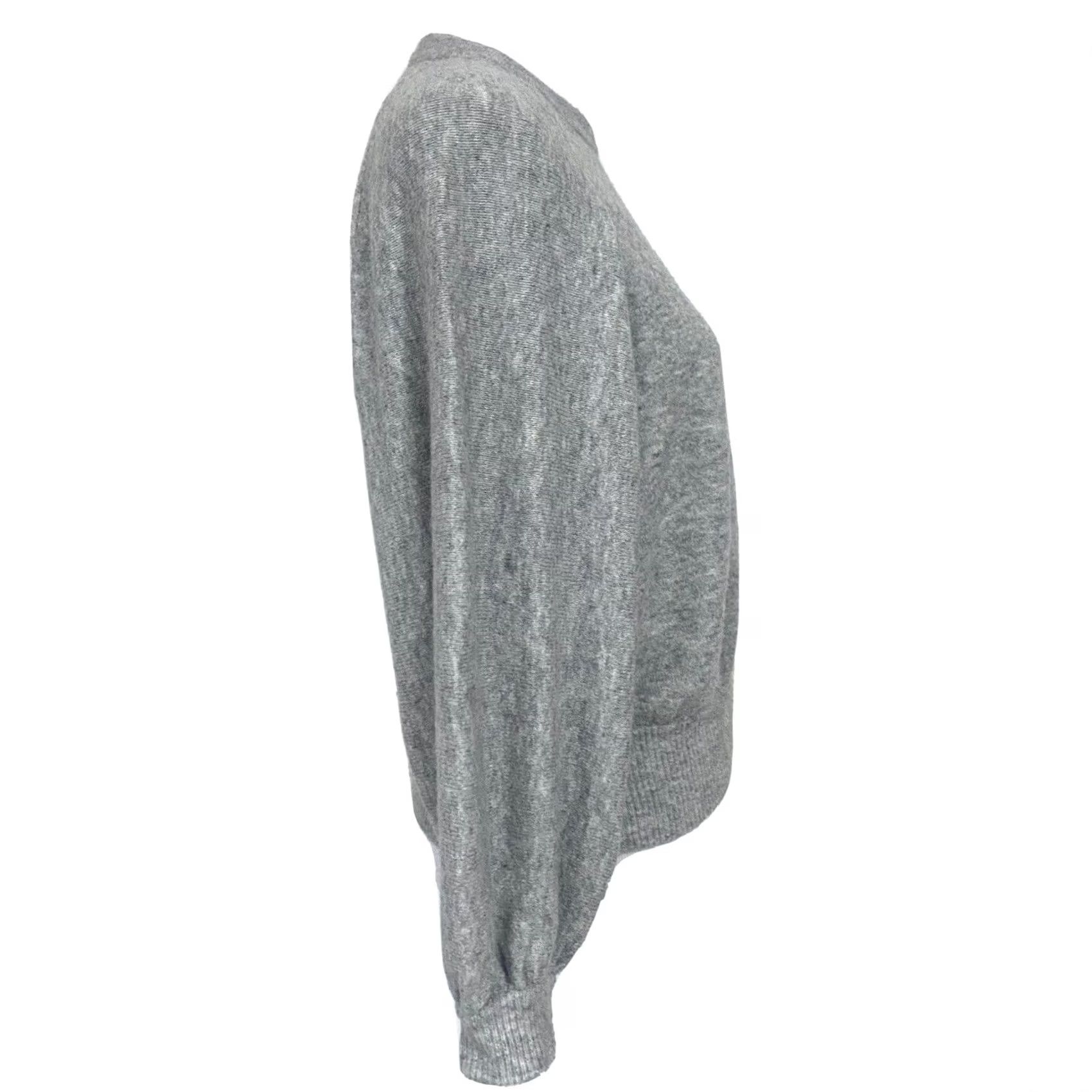 J.Crew J.Crew Sweater Crewneck Gathered Gray Supersoft Yarn Pullover Size S Women’s Long Sleeve Wool Alpaca Nylon Spandex Crew Neck Pullover Size S / US 4 / IT 40 - 6 Thumbnail
