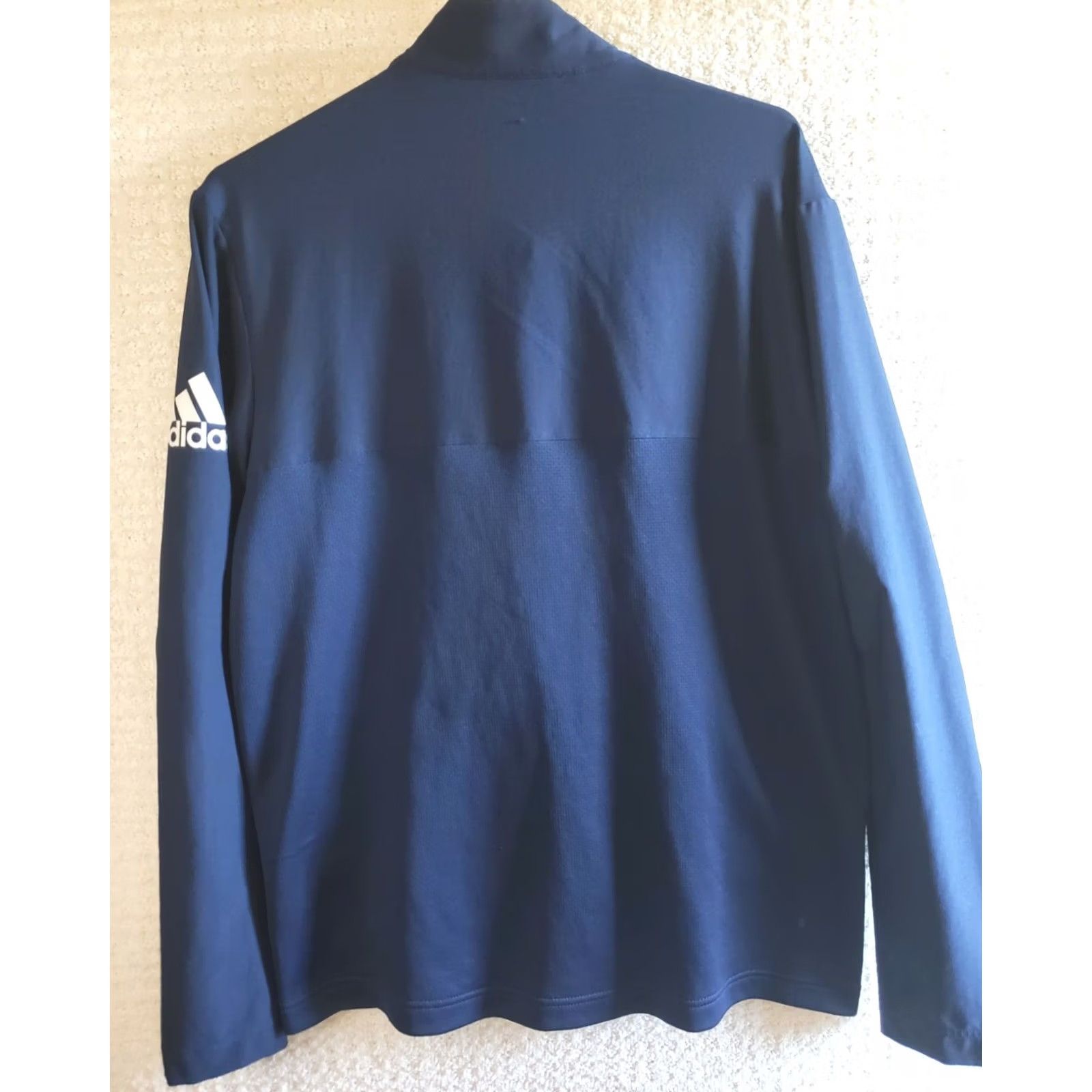 Adidas ADIDAS Men's M Blue 1/4 Zip Jacket Sweater NWOT! Size US M / EU 48-50 / 2 - 5 Thumbnail
