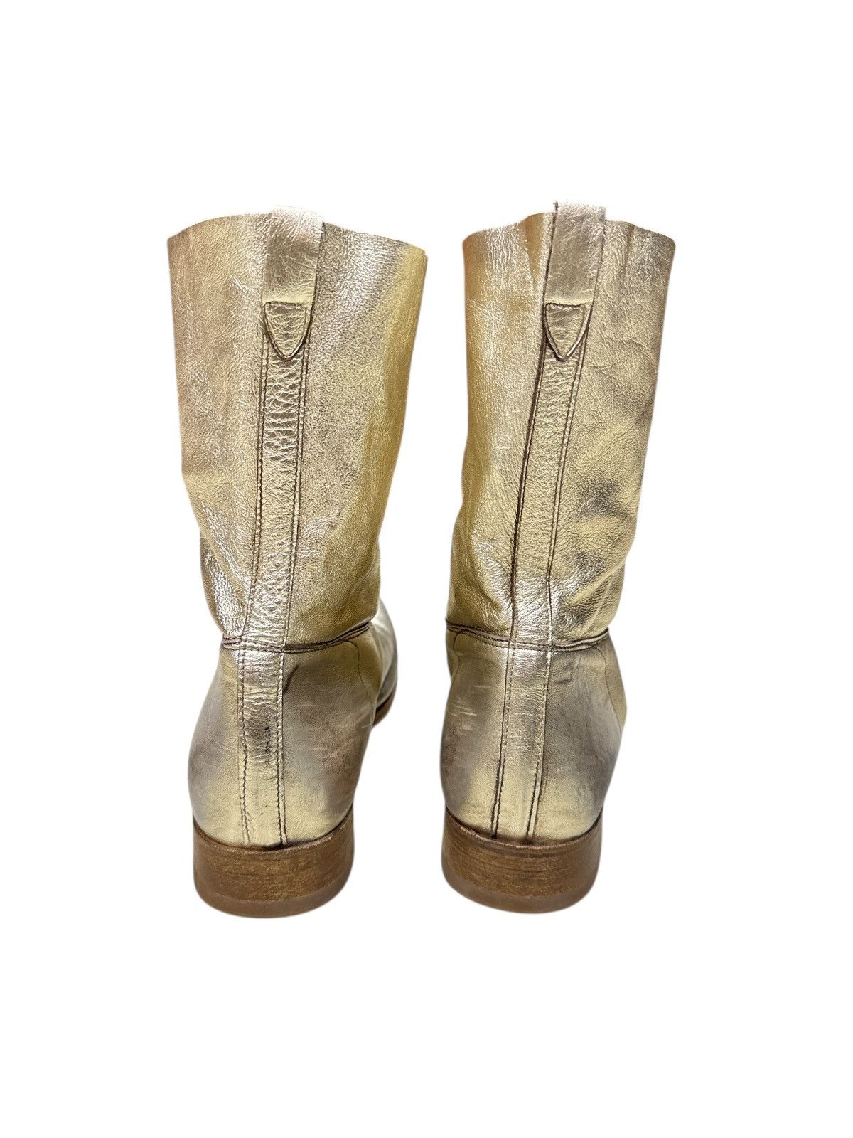 Officine Creative OFFICINE CREATIVE 178 METALLIC GOLD BOOTS SIZE 43 Size US 10 / EU 43 - 6 Thumbnail