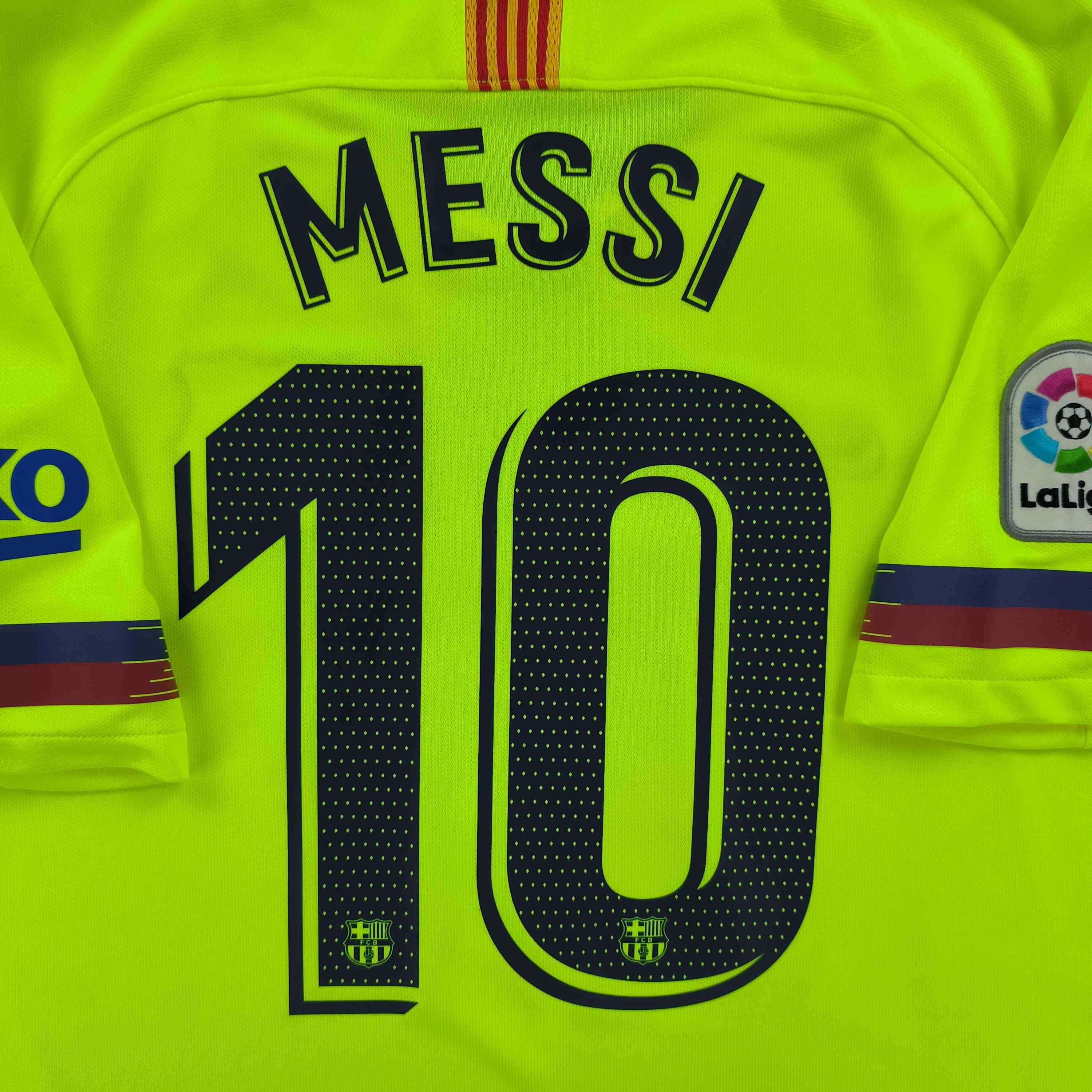 Nike FC Barcelona 2018-19 Nike away Messi football jersey size L Size US L / EU 52-54 / 3 - 9 Thumbnail