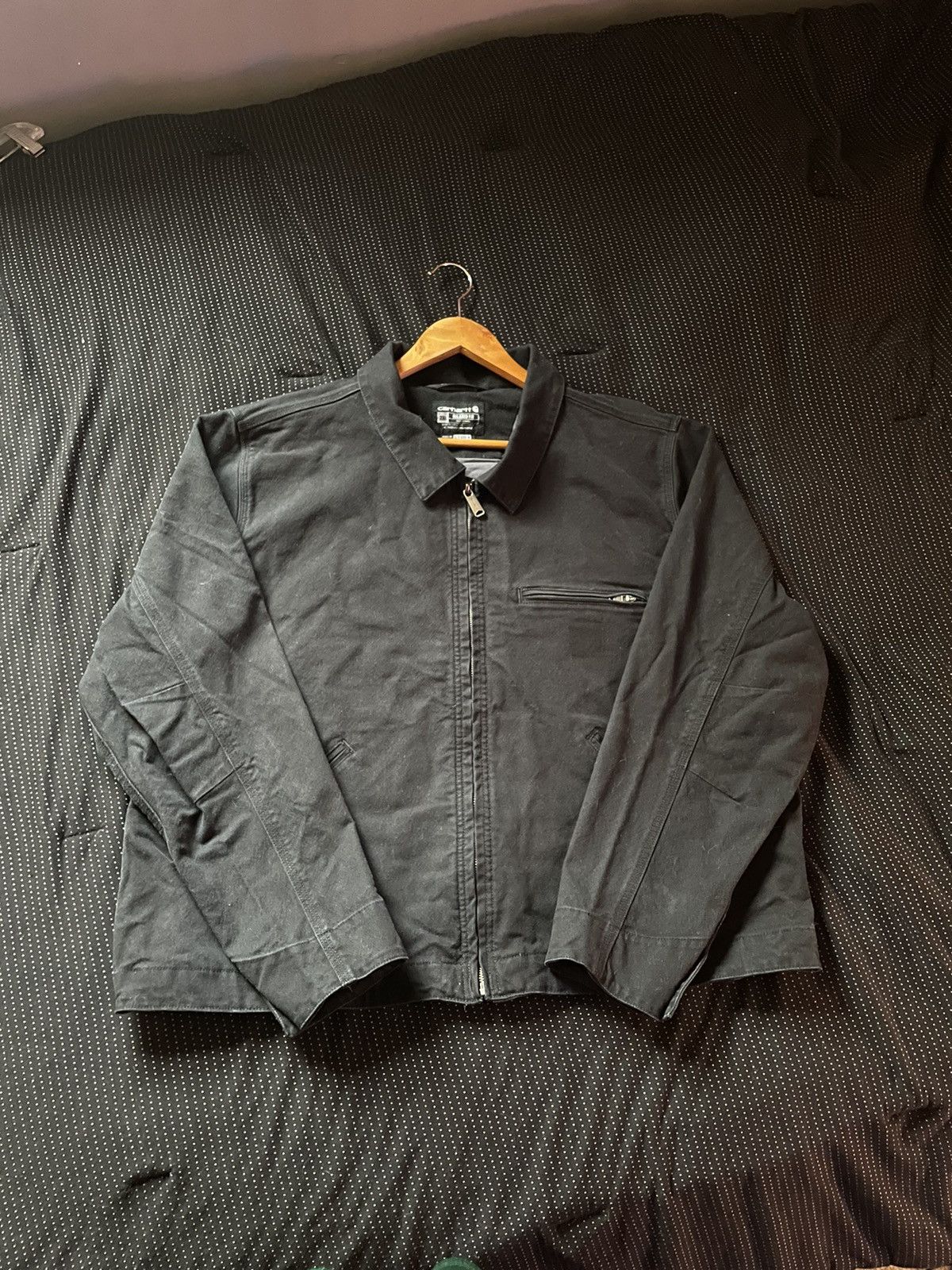 Carhartt Black Carhartt Detroit zip up jacket XXL MISSING PATCH Size US XXL / EU 58 / 5 - 5 Thumbnail