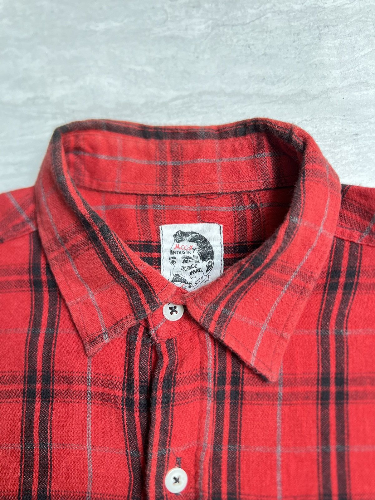 The Real McCoy's McCOY By GILL Technical Apparel Plaid Shirt Size US L / EU 52-54 / 3 - 10 Thumbnail