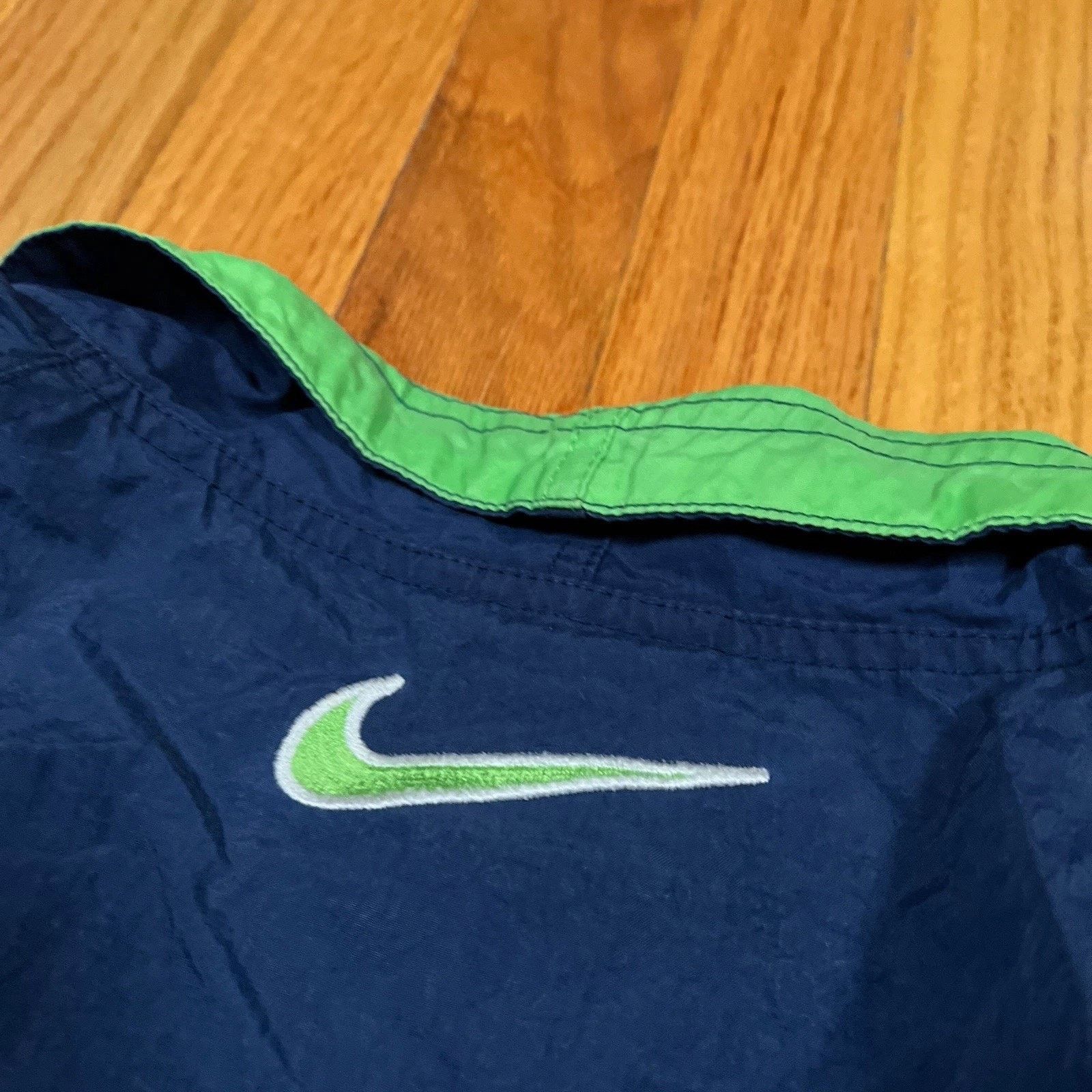 Nike 90s Nike Vintage Center Swoosh Pullover 1/4 Zip Windbreaker Size US XXL / EU 58 / 5 - 8 Thumbnail