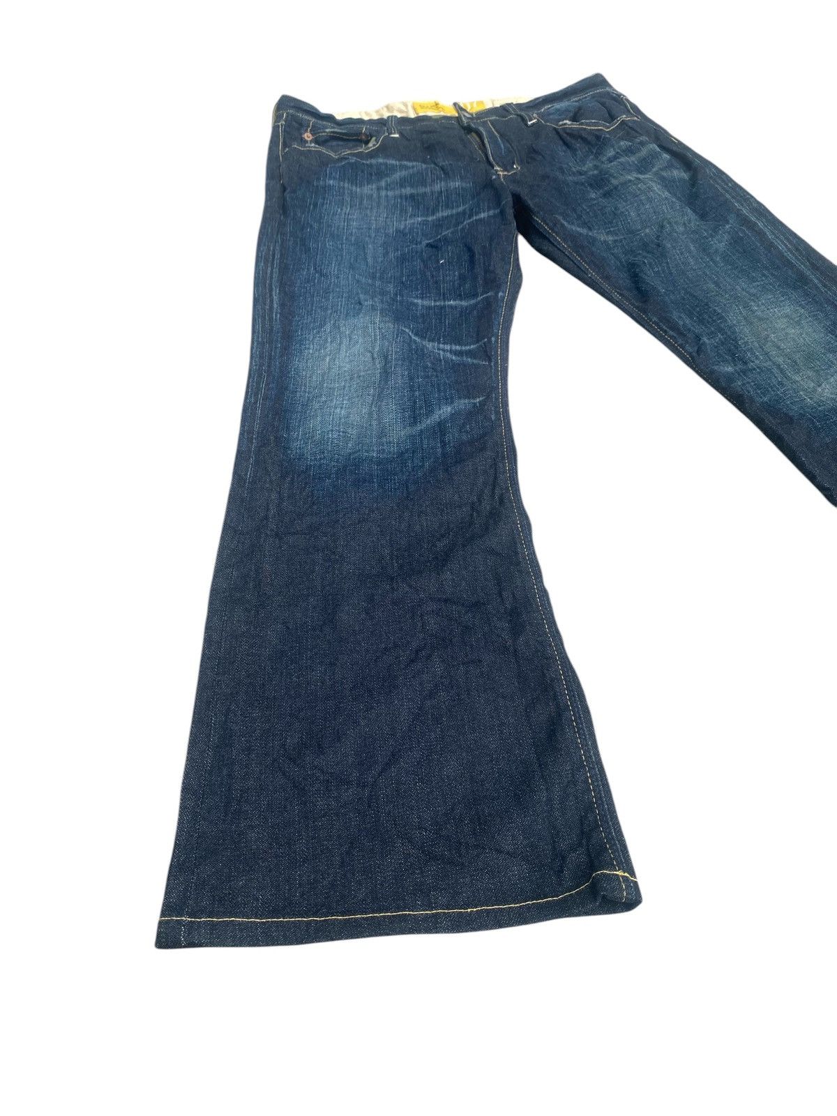 Japanese Brand × Vintage Flare Jeans Back Number Honeycomp Size US 36 / EU 52 - 1 Thumbnail