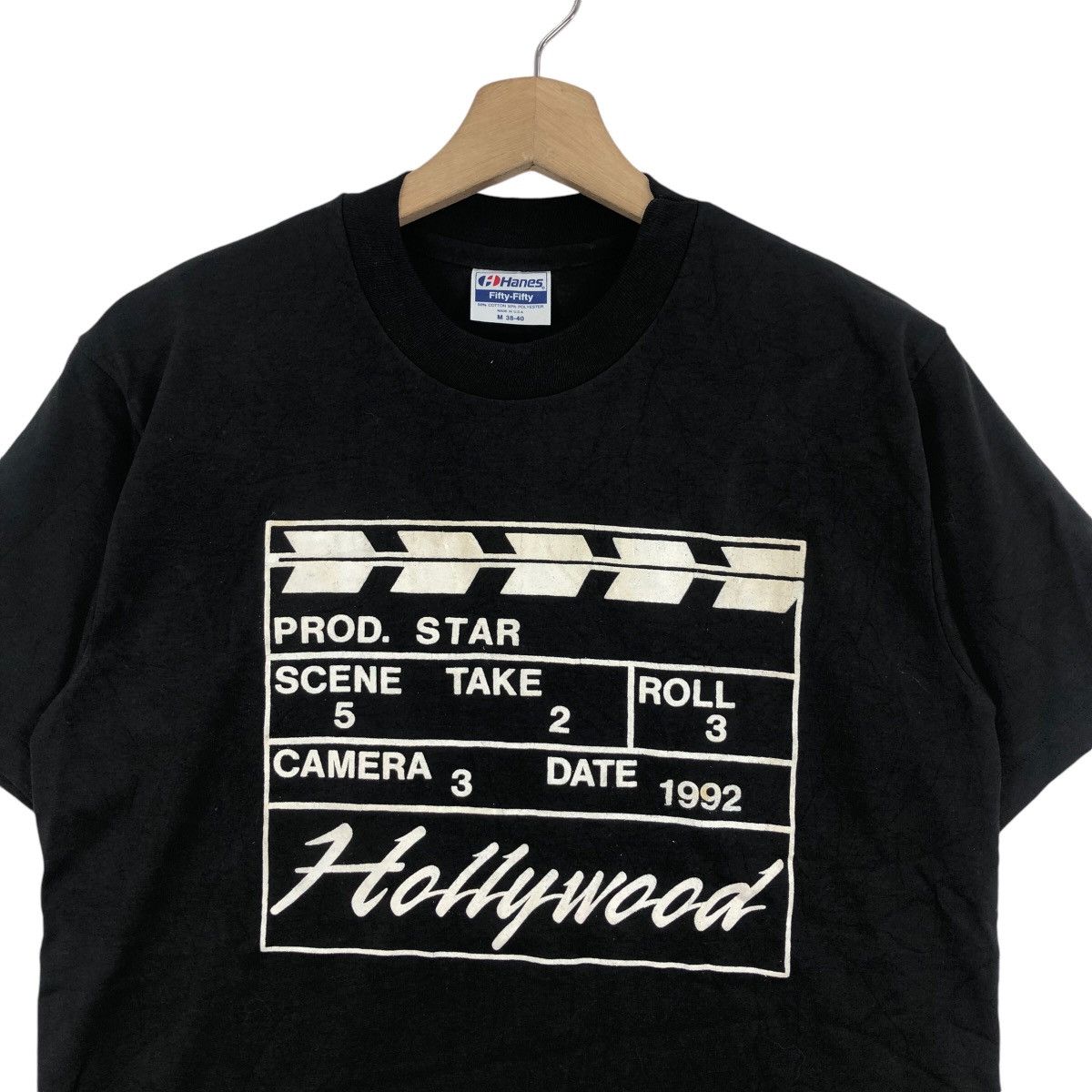 Vintage Vintage 80s Movie Hollywood Clapboard Tee Shirt All Single Size US M / EU 48-50 / 2 - 2 Thumbnail