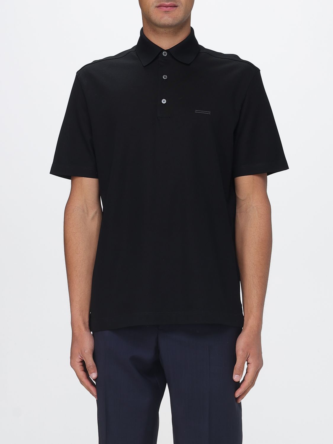 Ermenegildo Zegna Zegna Polo Shirt Men Black Size US XXL / EU 58 / 5 - 1 Thumbnail