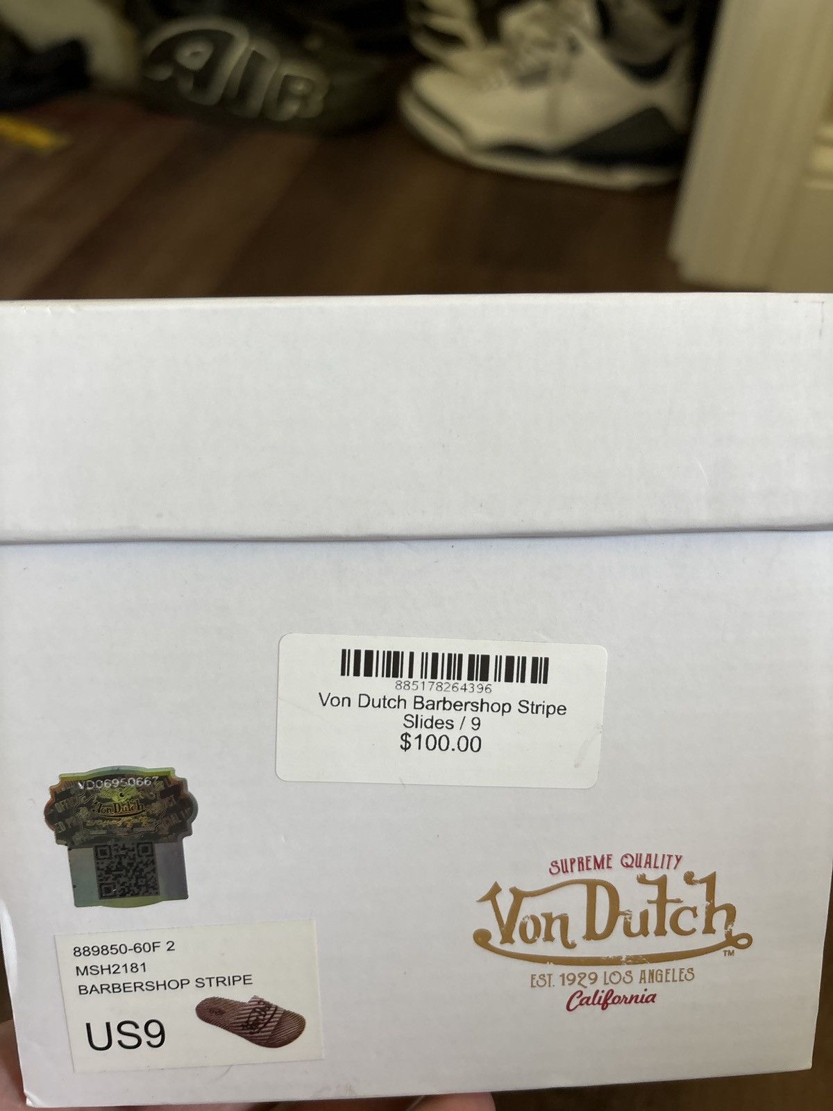 Von Dutch VON DUTCH Barbershop Stripe Slides Size US 9 / EU 42 - 5 Thumbnail