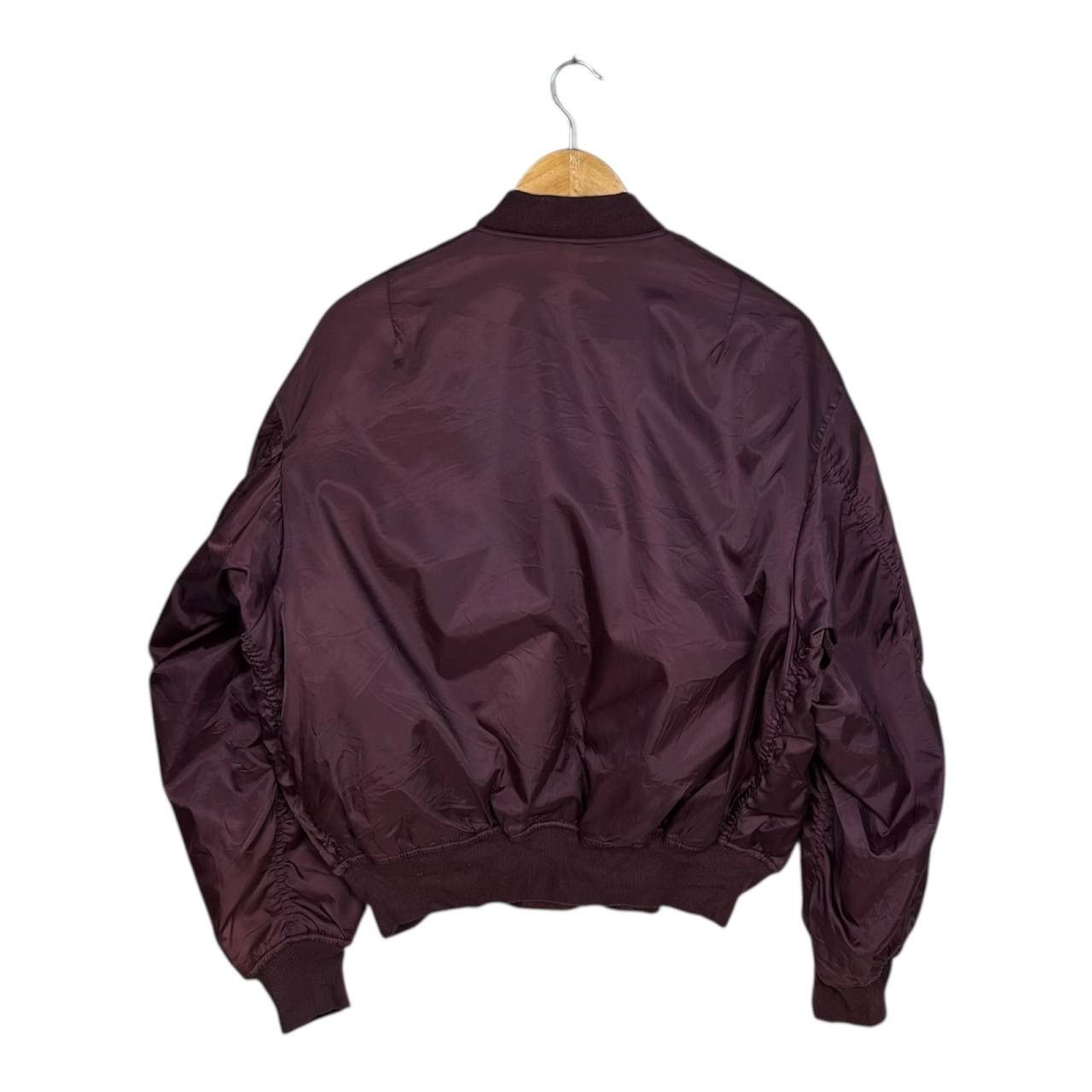 Japanese Brand Vintage Military Us Air Force Flight Jacket Burgundy Bomber Size US M / EU 48-50 / 2 - 2 Thumbnail