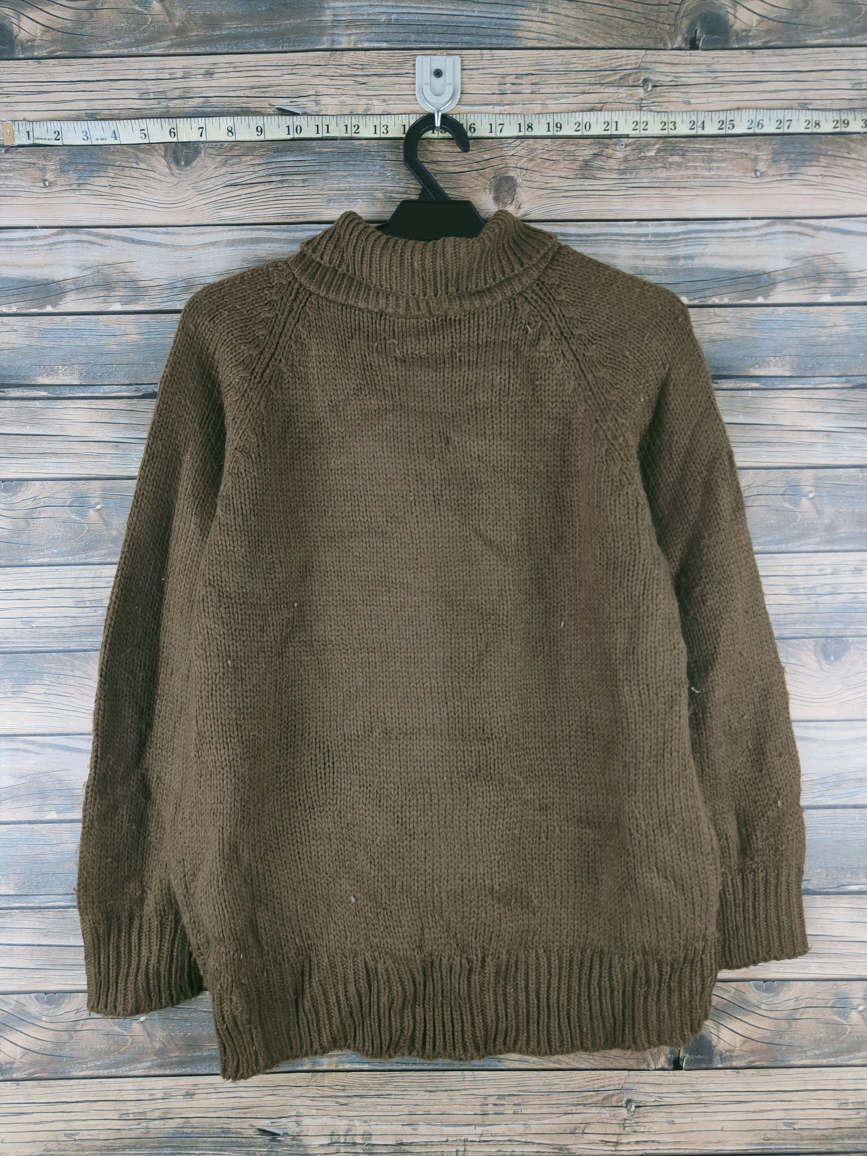 Japanese Brand DL Joky Gal Olive Knitwear Cardigan #46-392 Size M / US 6-8 / IT 42-44 - 8 Thumbnail