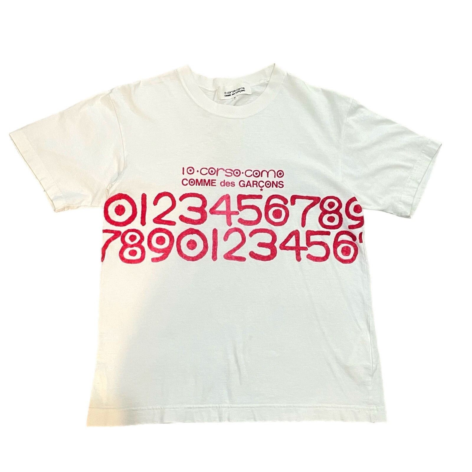 comme de garçon corso como tee 10 Corso Como COMME des GARCONS Logo Printed T Shirt Grey S