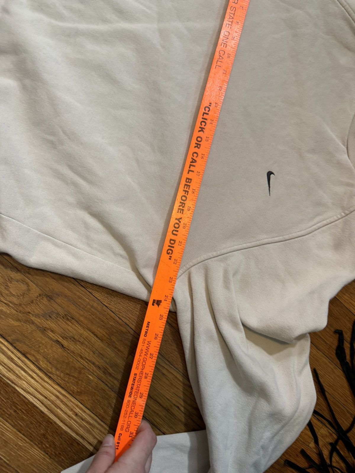 Nike × Vintage Y2K Vintage Nike Beige Sweatshirt XL Size US XL / EU 56 / 4 - 5 Thumbnail
