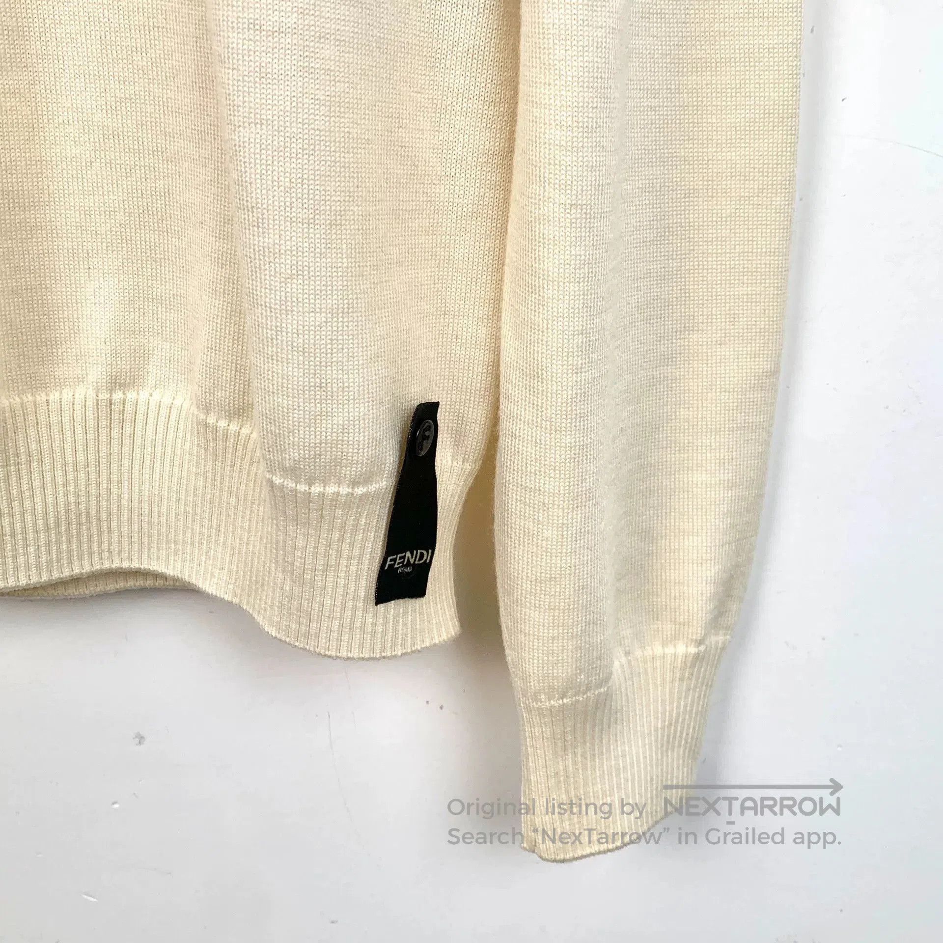Fendi Fendi Logo Long-Sleeve Knit Sweater. Size US M / EU 48-50 / 2 - 4 Thumbnail