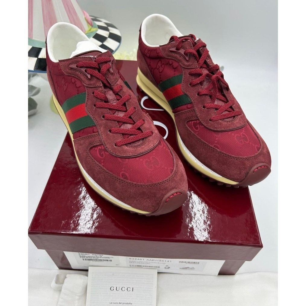 Gucci Gucci RE MOTION suede Web stripe sneakers sz 9 fits 9.5 US Size US 9.5 / EU 42-43 - 3 Thumbnail