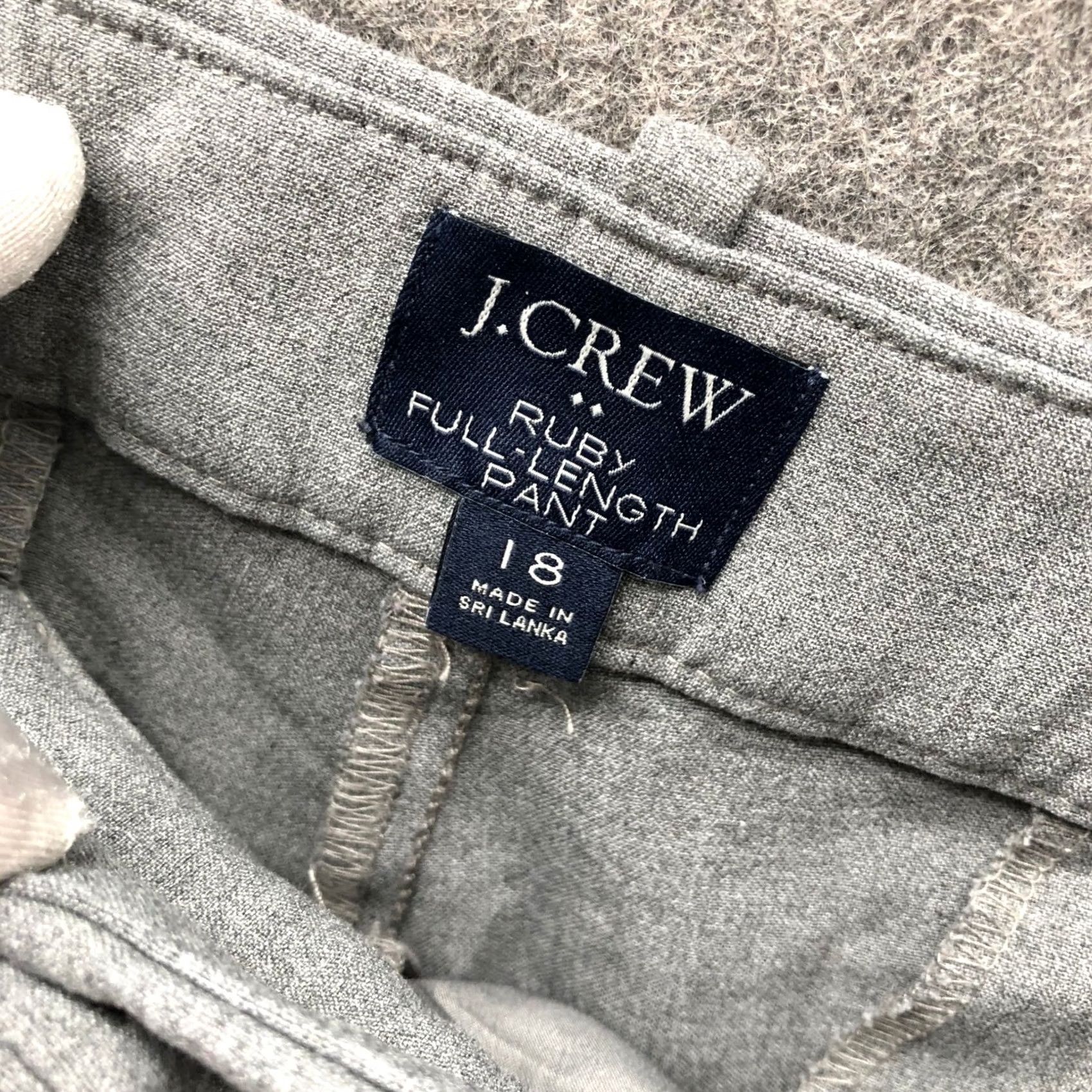 J.Crew J. Crew Ruby Dress Pants Womens 18 Gray High Rise Slim Stretch Tapered Front Pockets Dress Pants Womens 18 Gray High Rise Slim Stretch Size 40" / US 18 - 3 Thumbnail