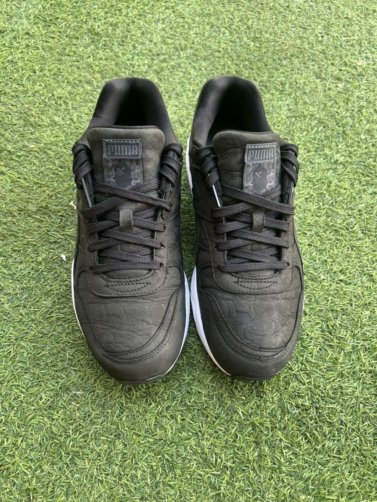 Puma 🦧Bape x Puma R698 Black 358845-01 Size US 9 / EU 42 - 4 Thumbnail