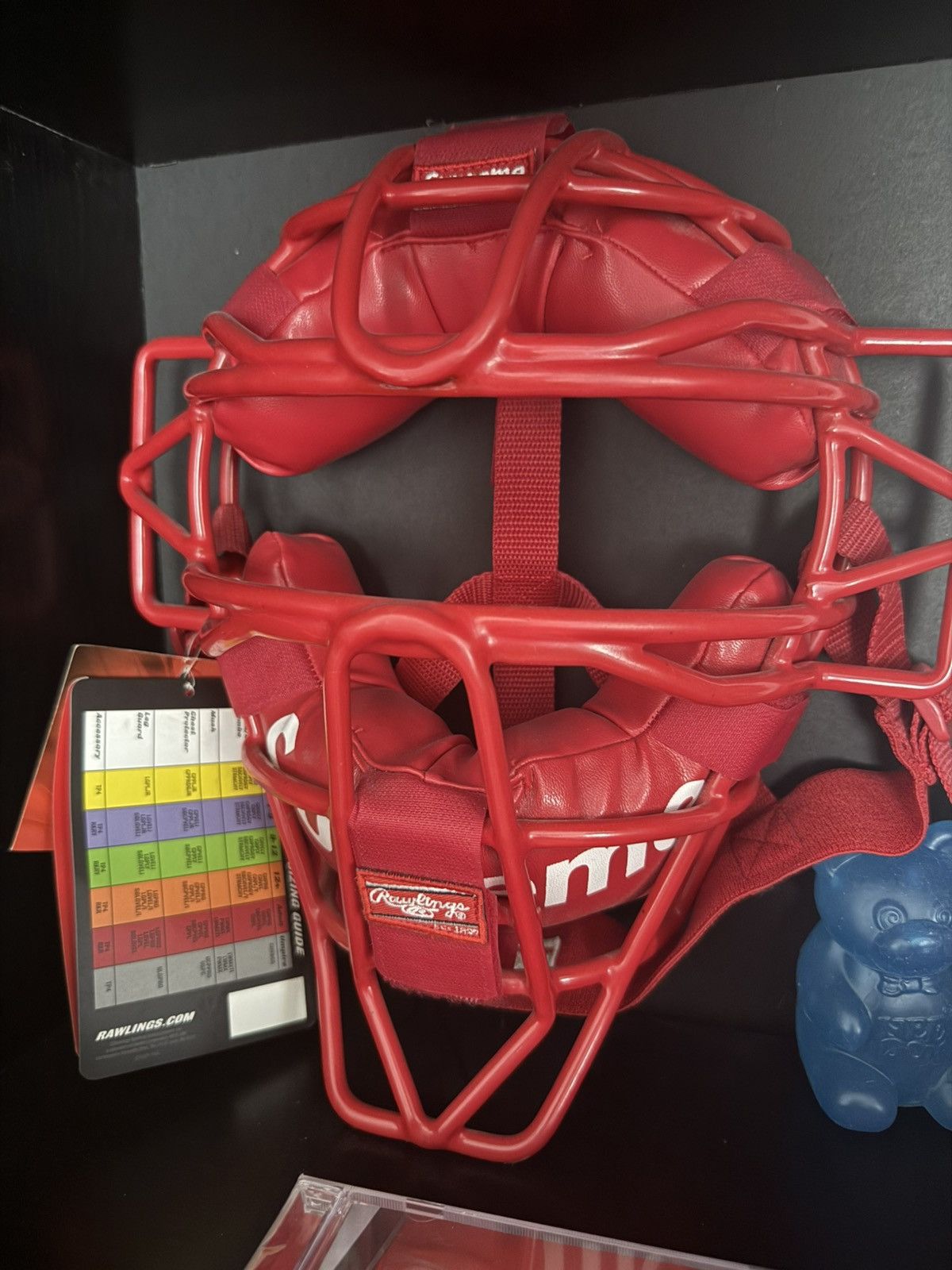 Supreme®/Rawlings® Catcher's Mask SUPREME RAWLINGS RED CATCHERS