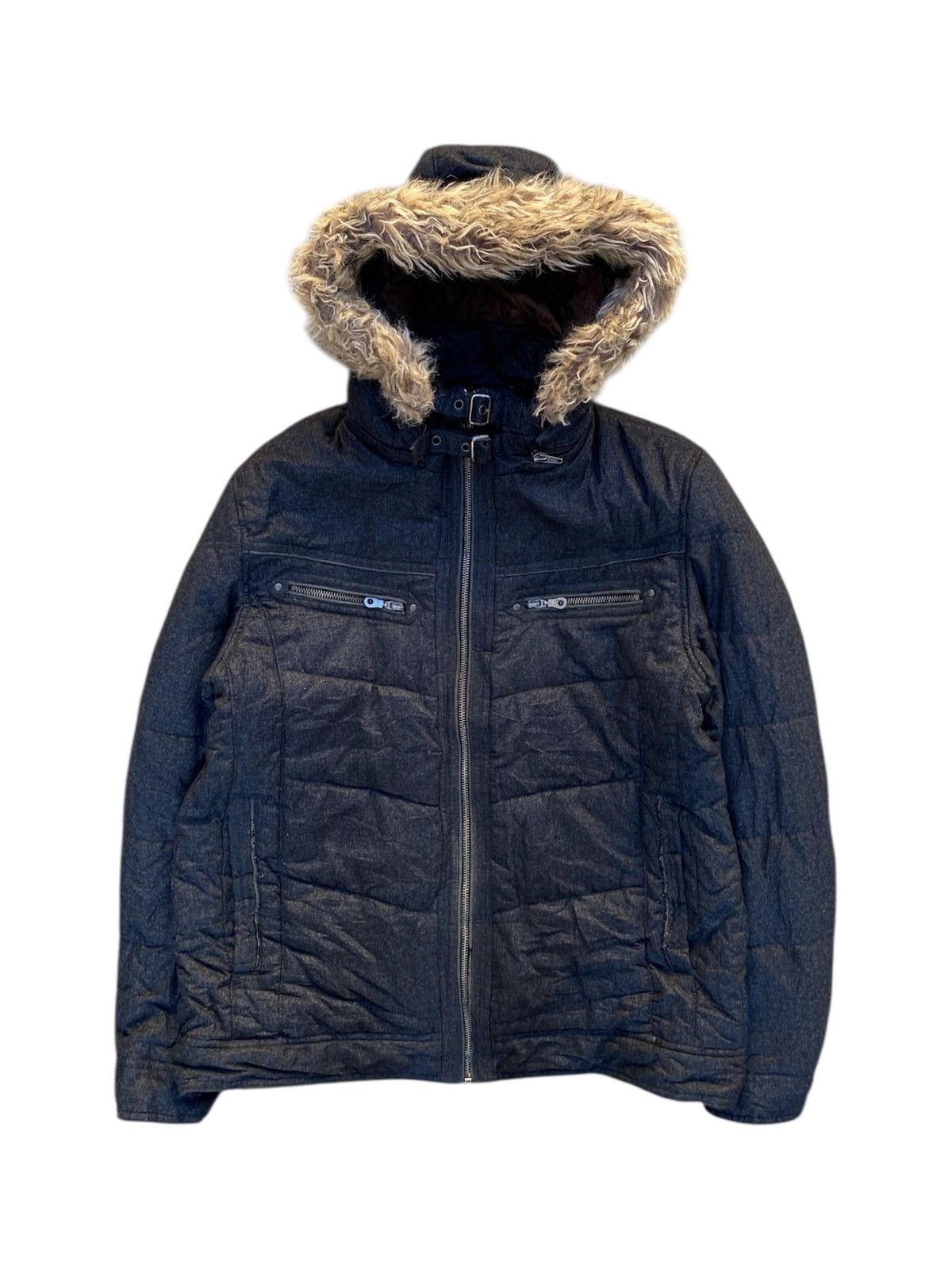If Six Was Nine × Japanese Brand × Le Grande Bleu (L.G.B.) Louis Chavlon Bondage Fur Jacket Gothic Punk Size US L / EU 52-54 / 3 - 1 Thumbnail