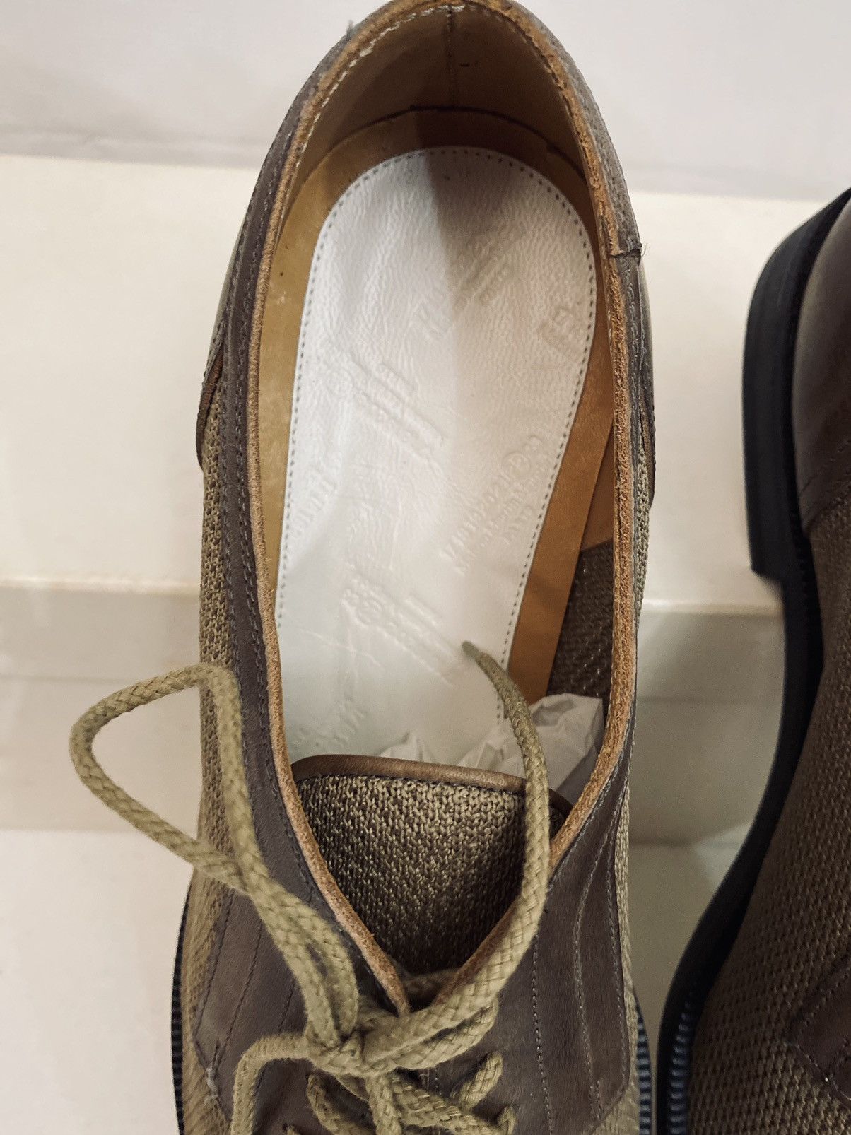 Maison Margiela Maison Margiela 22 🇮🇹 Brown Captoe Hybrid Mesh Derby 11 New Size US 11 / EU 44 - 16 Thumbnail