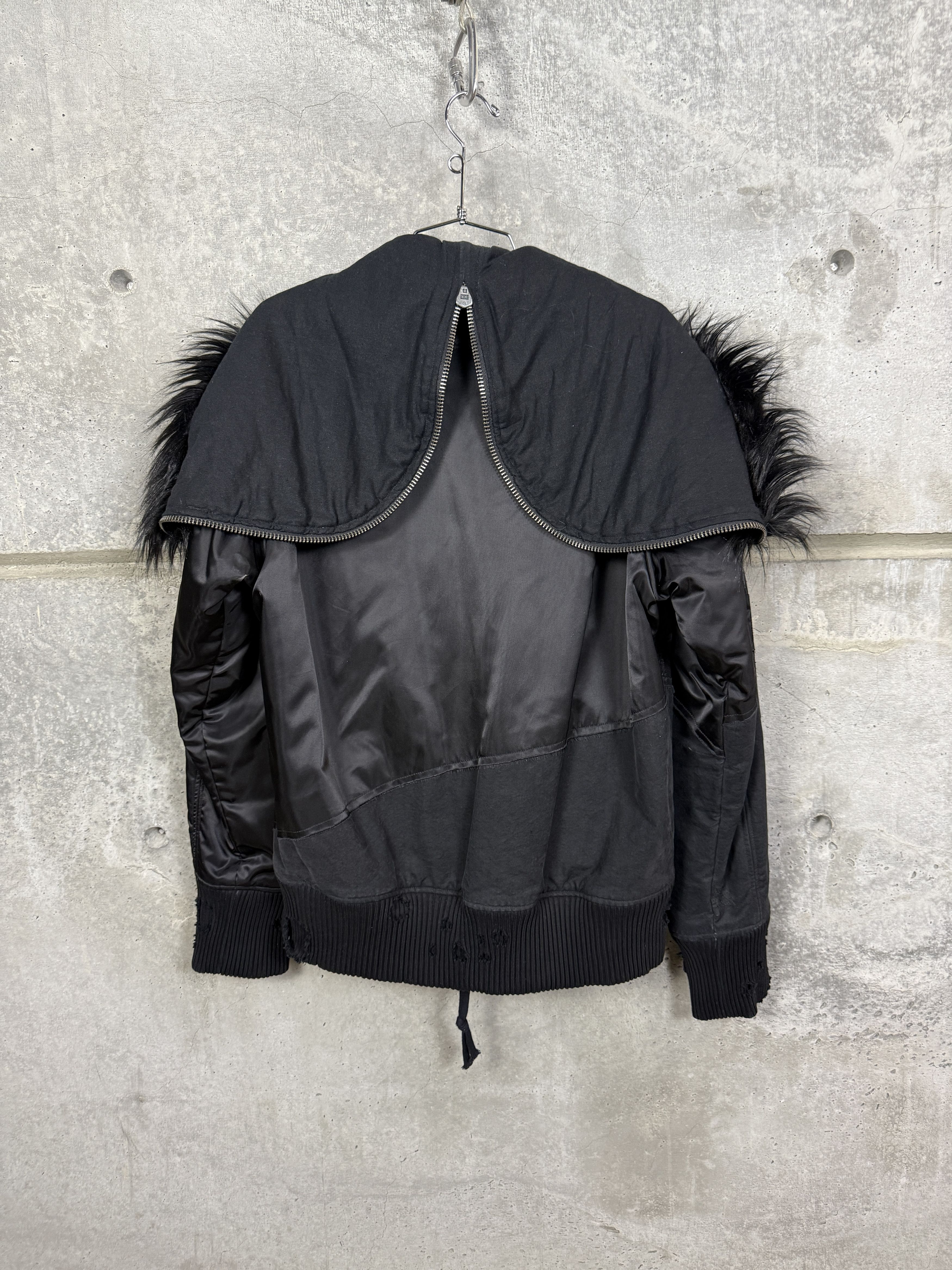 Greg Lauren Greg Lauren Black Nylon Tent Snorkel Hooded Flight Jacket Size US XL / EU 56 / 4 - 2 Thumbnail