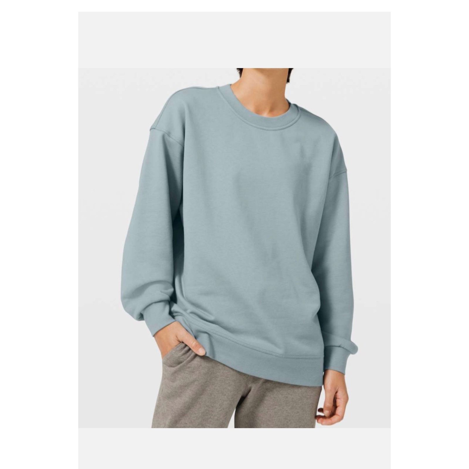 Lululemon Lululemon Perfectly Oversized Crew Sweatshirt Size 8/10 Blue Size M / US 6-8 / IT 42-44 - 1 Thumbnail