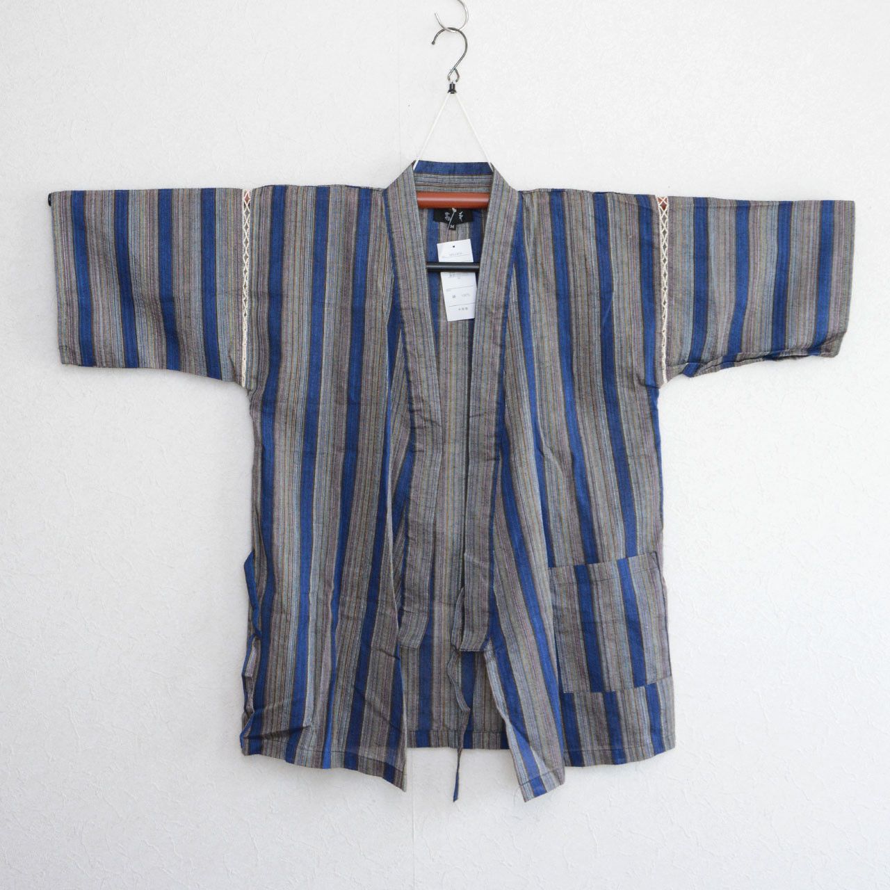 Other Jinbei Kimono Jacket Stripe Lightweight Cotton Summerwear Size US M / EU 48-50 / 2 - 2 Thumbnail
