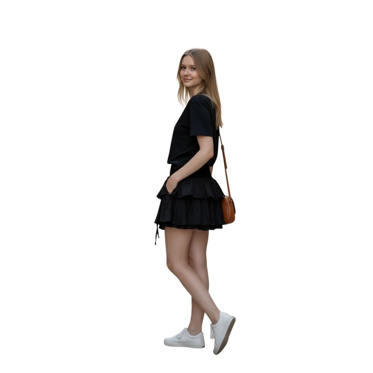 The Unbranded Brand Avidlove Pleated Mini Skirt Lace High Waisted Ruffles. Sz XL Size 34" / US 12 / IT 48 - 3 Thumbnail