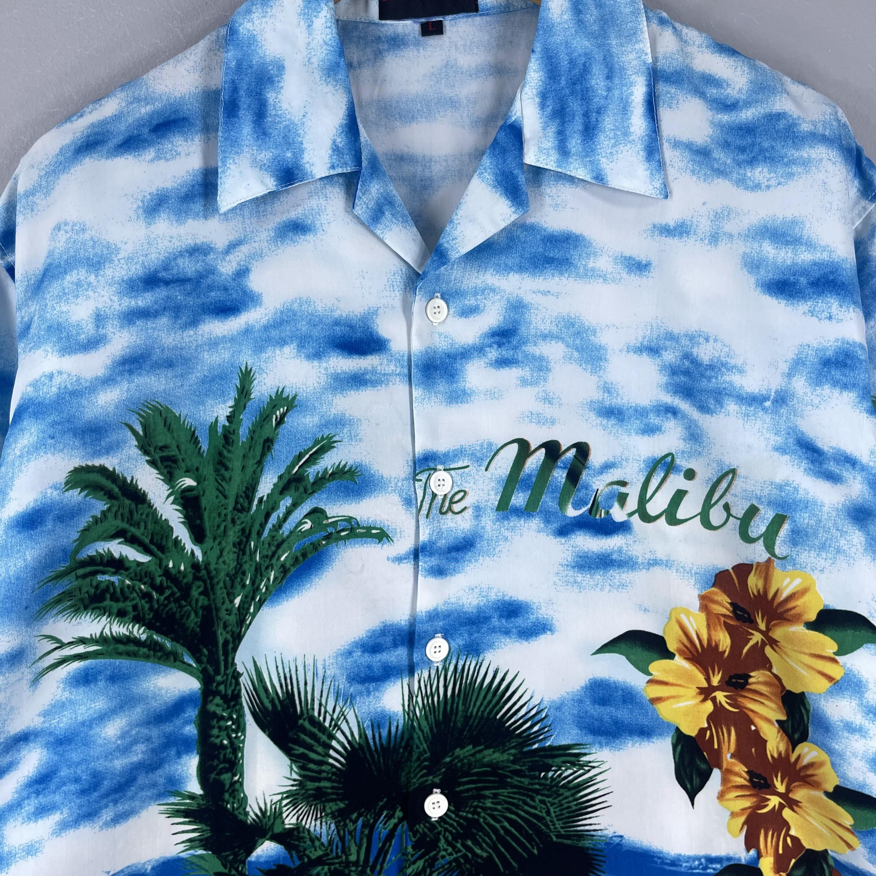 Vintage Vintage Hawaiian Classic Car Malibu Beach Button Up Shirt Size US L / EU 52-54 / 3 - 2 Thumbnail