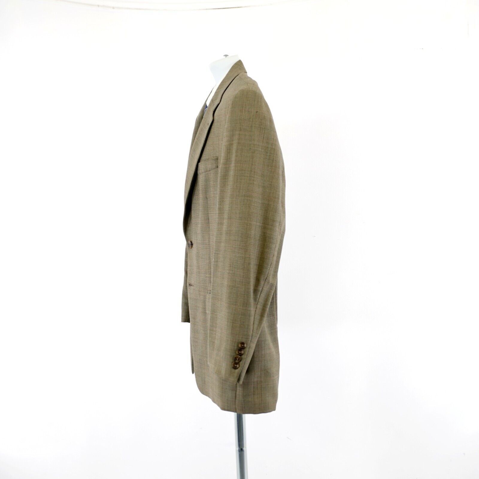 Ralph Lauren Lauren Ralph Lauren Tan Wool Multi-Colored Check 44L Sport C Size 44L - 2 Thumbnail