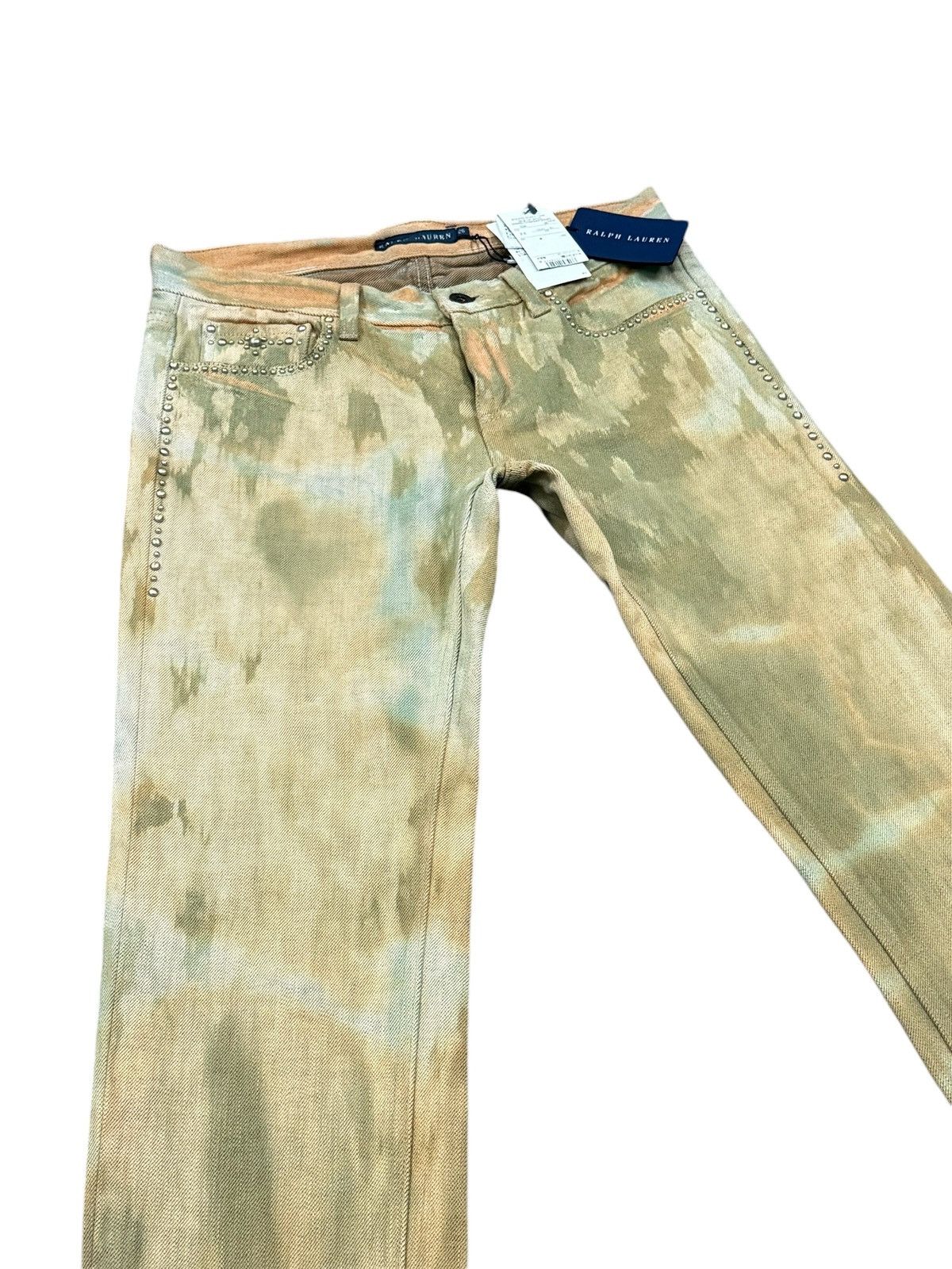 Ralph Lauren RALPH LAUREN STUD DENIM JEANS Size 28" / US 6 / IT 42 - 7 Thumbnail