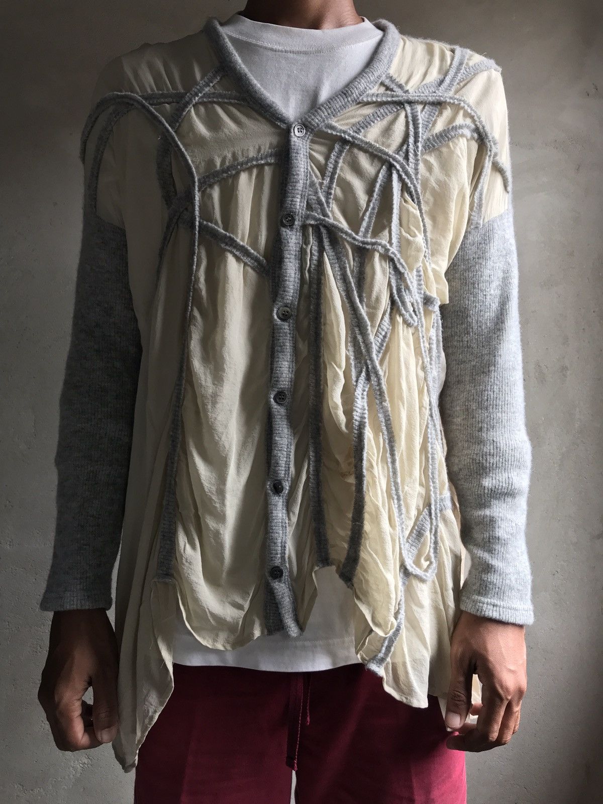 Issey Miyake × Zucca Zucca silk cardigan Size M / US 6-8 / IT 42-44 - 8 Thumbnail