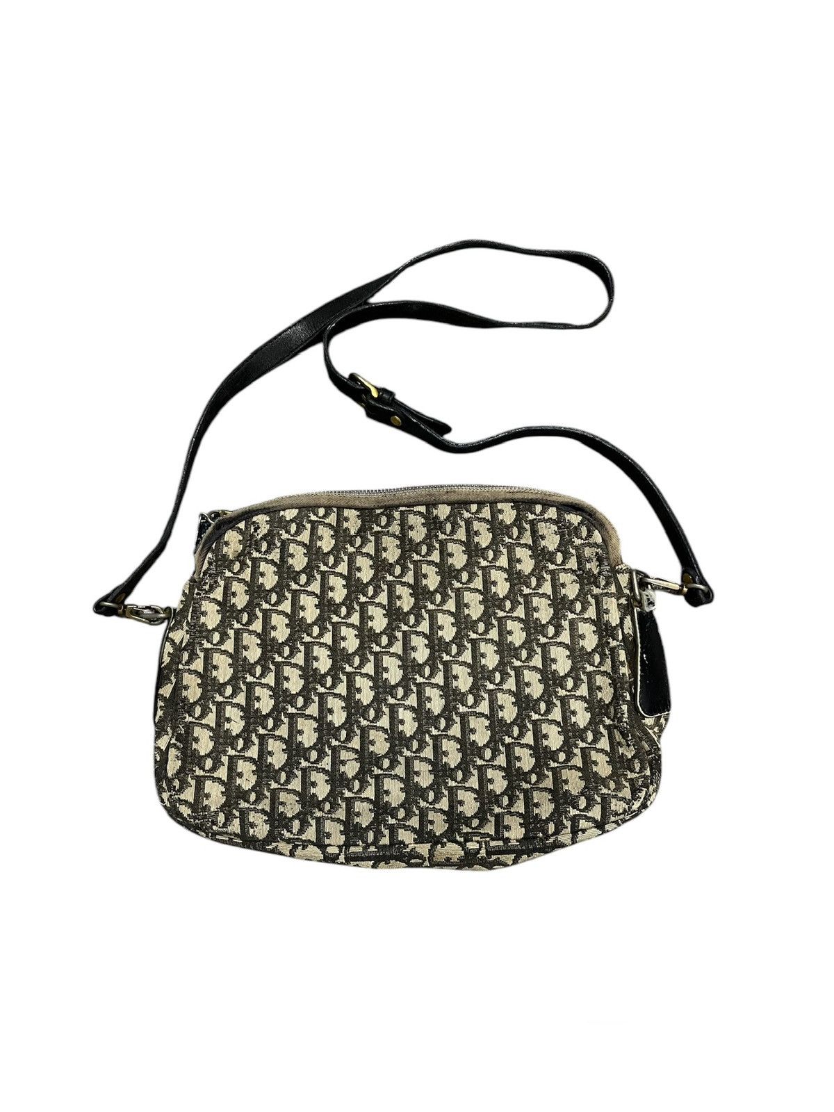 Christian Dior Monsieur Vintage 80's Christian Dior Monogram Distressed Sling Bag in Grey, Men's
