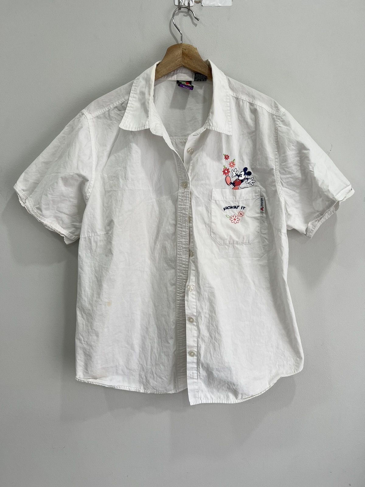 Vintage Vintage Womens Mickey Kickin Shirt Button Floral flower Size US L / EU 52-54 / 3 - 1 Thumbnail
