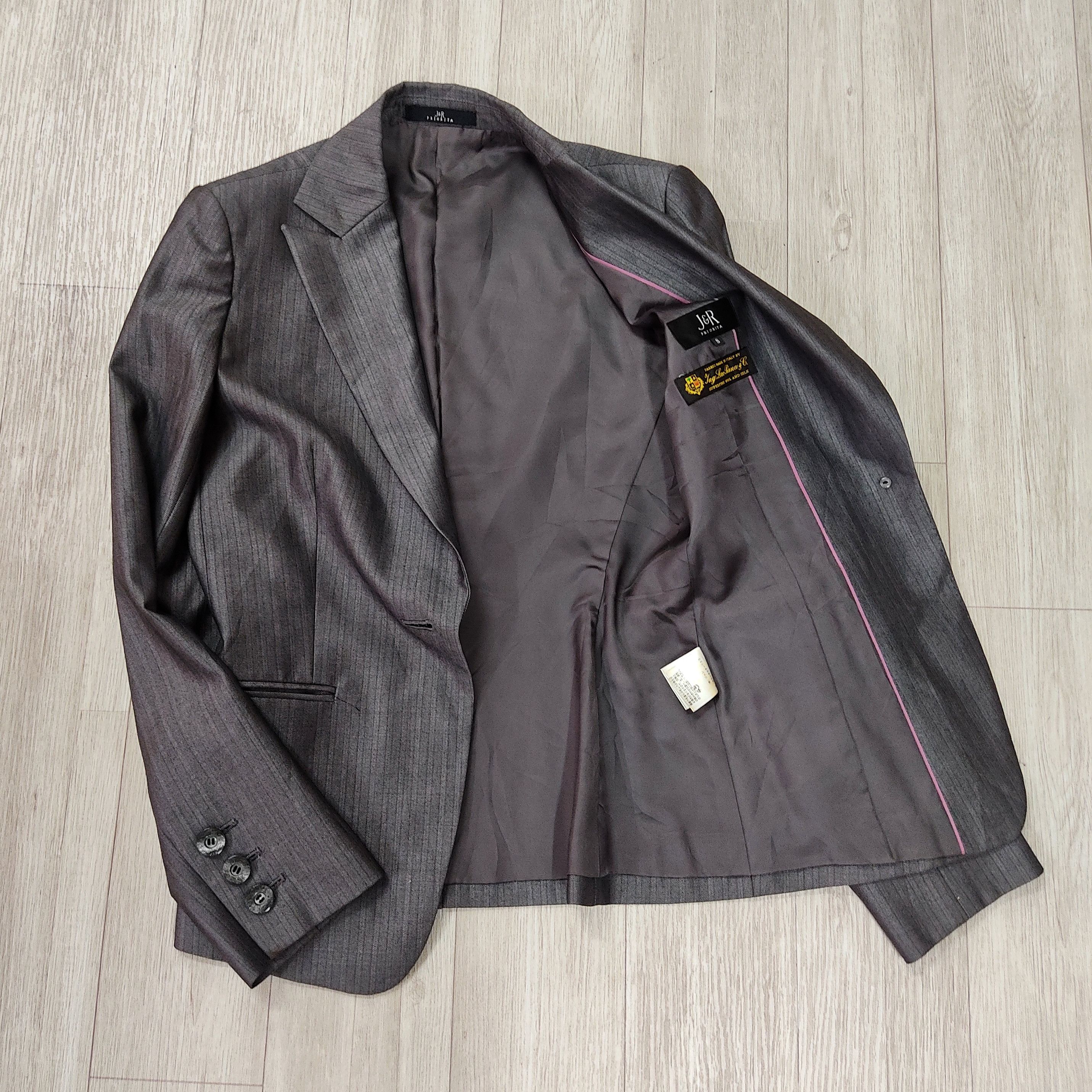 Loro Piana Loro Piana Charcoal Gray Silk Wool Blazer Jacket Size S / US 4 / IT 40 - 7 Thumbnail