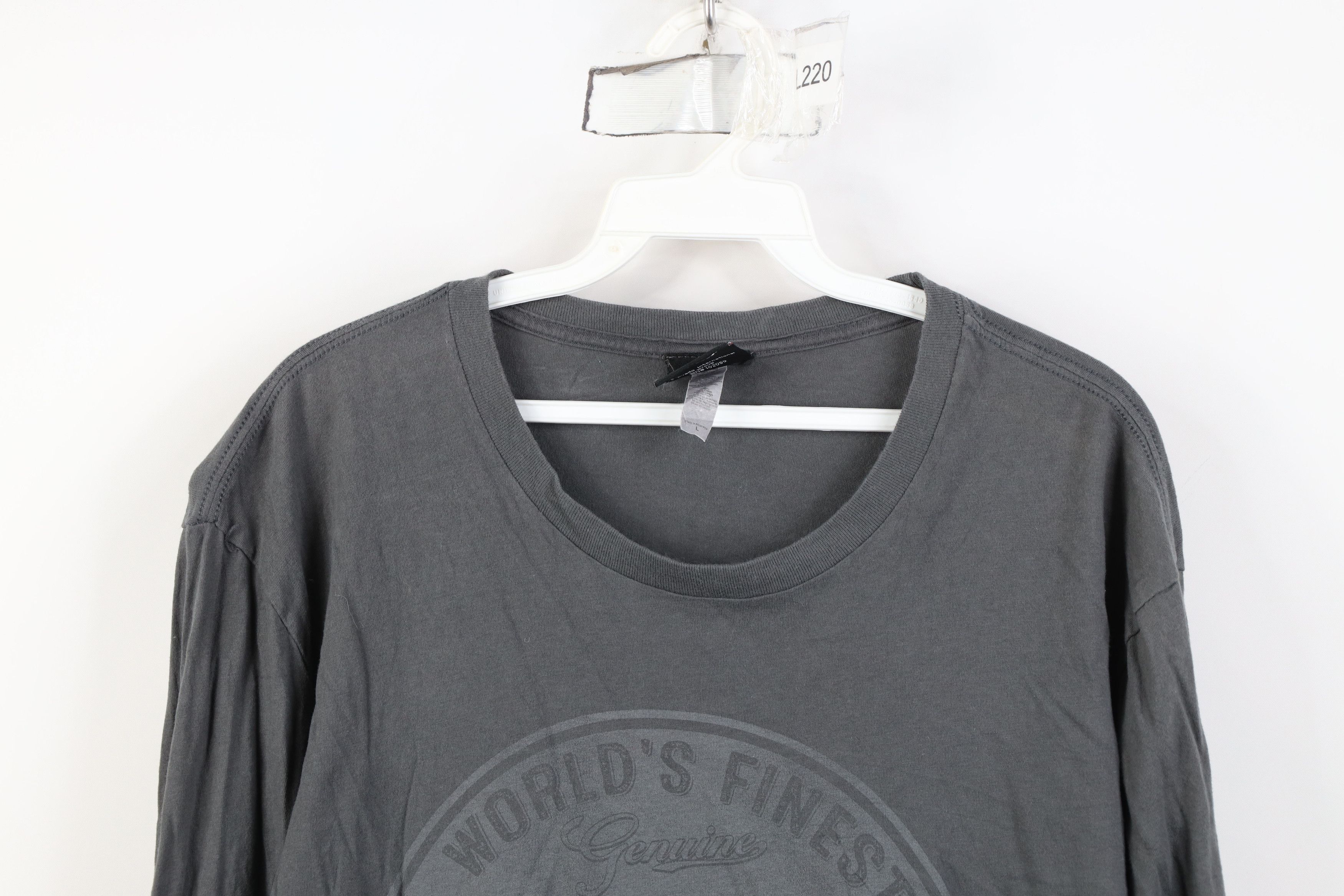 Harley Davidson Y2K Harley Davidson Spell Out Wings Long Sleeve T-Shirt Gray Size US L / EU 52-54 / 3 - 2 Thumbnail